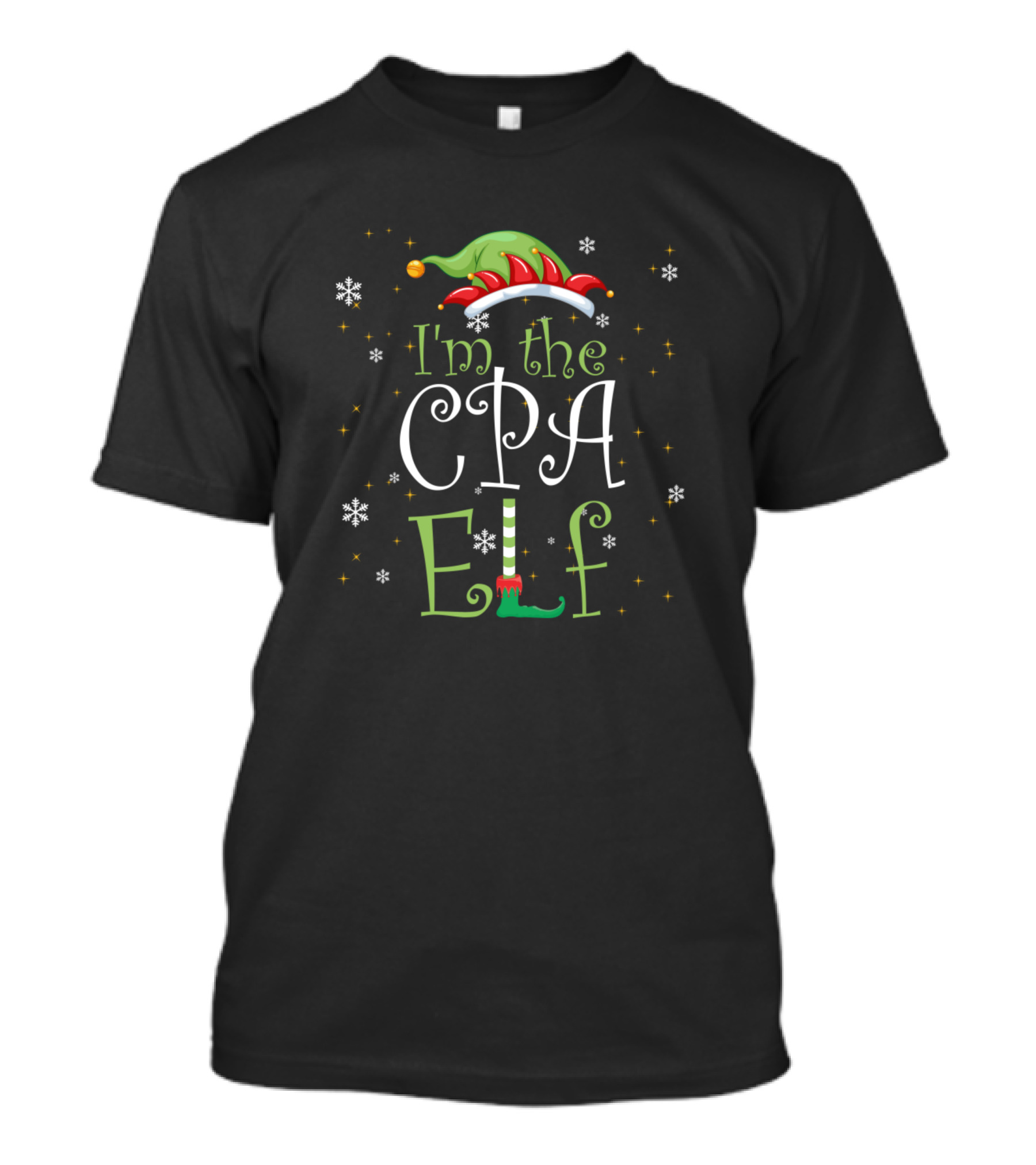 I'm The CPA Elf Christmas Family Idea Xmas T-Shirt