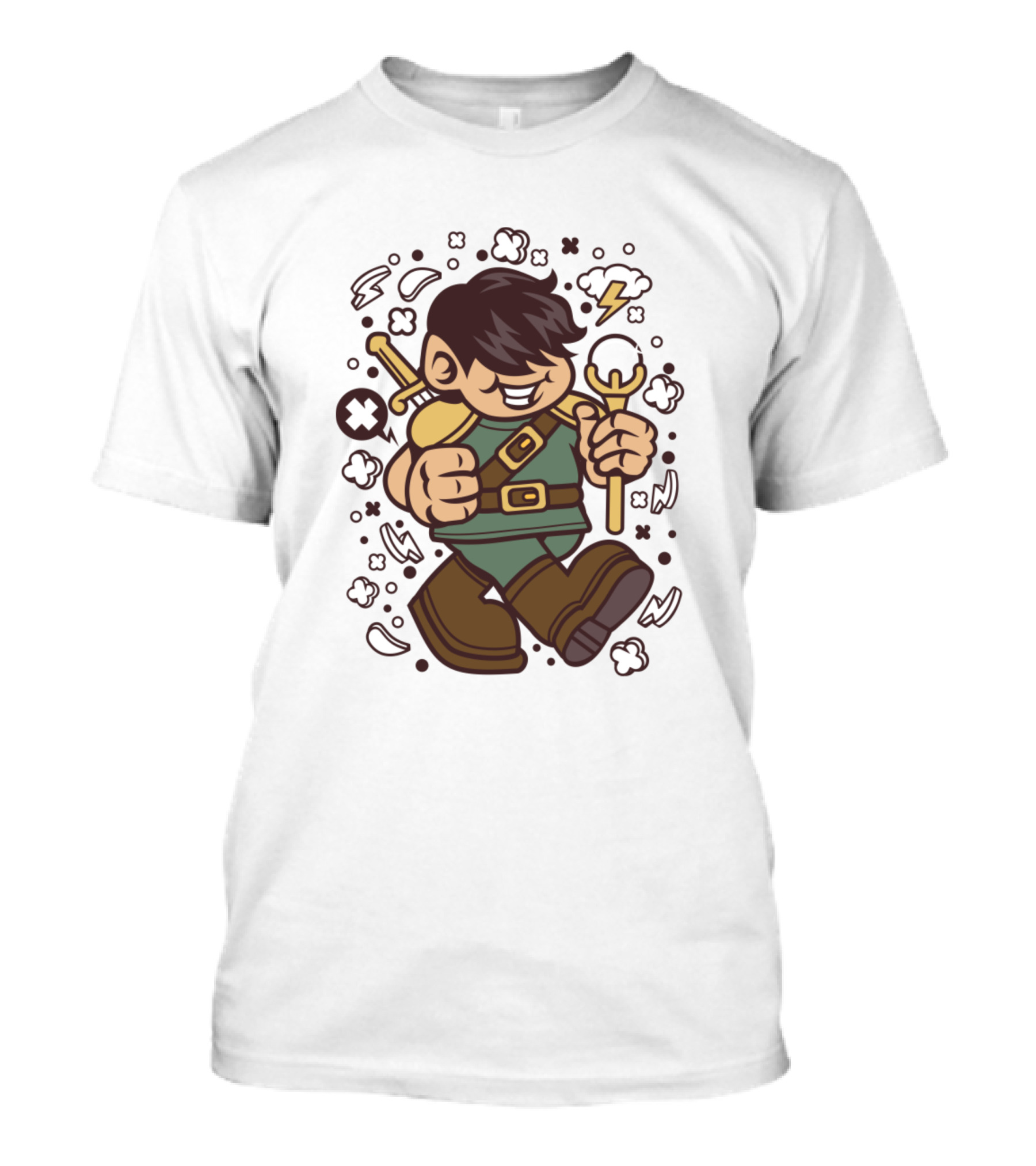 Knight Kid For Comics And Animated Characters Pop T-Shirt