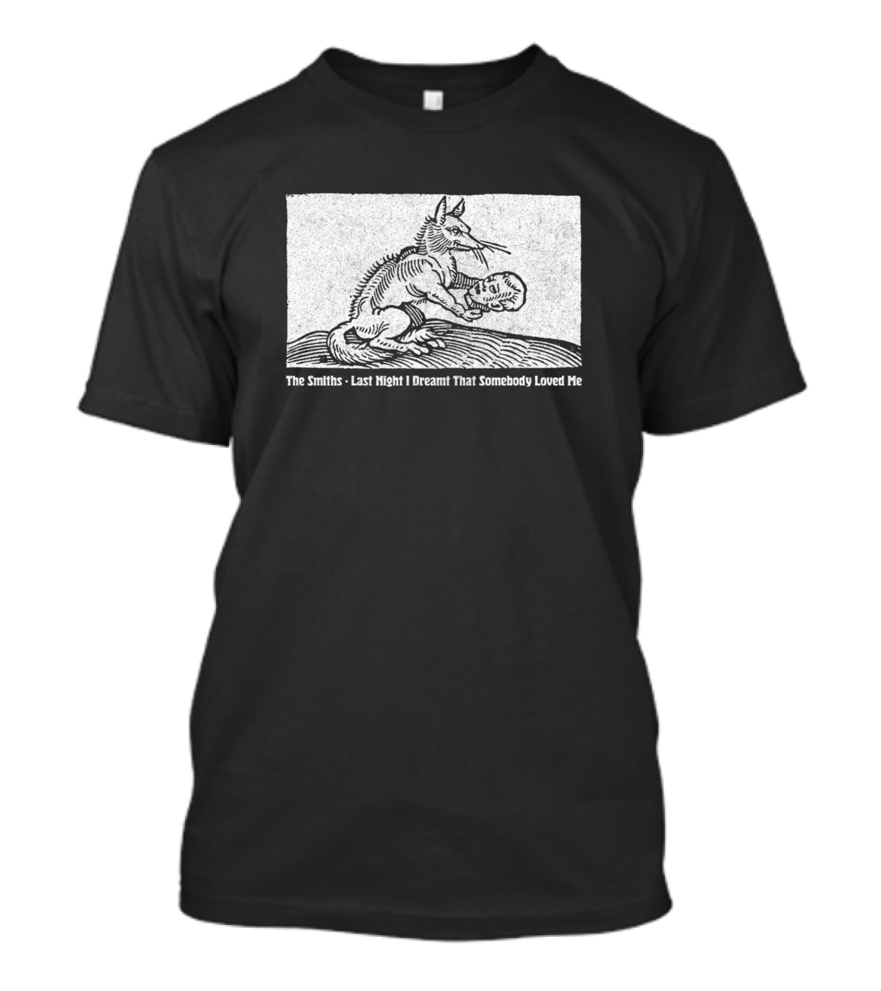 The Smiths Last Night I Dreamt That Somebody Loved Me Medieval Creature Holding Mask T-Shirt