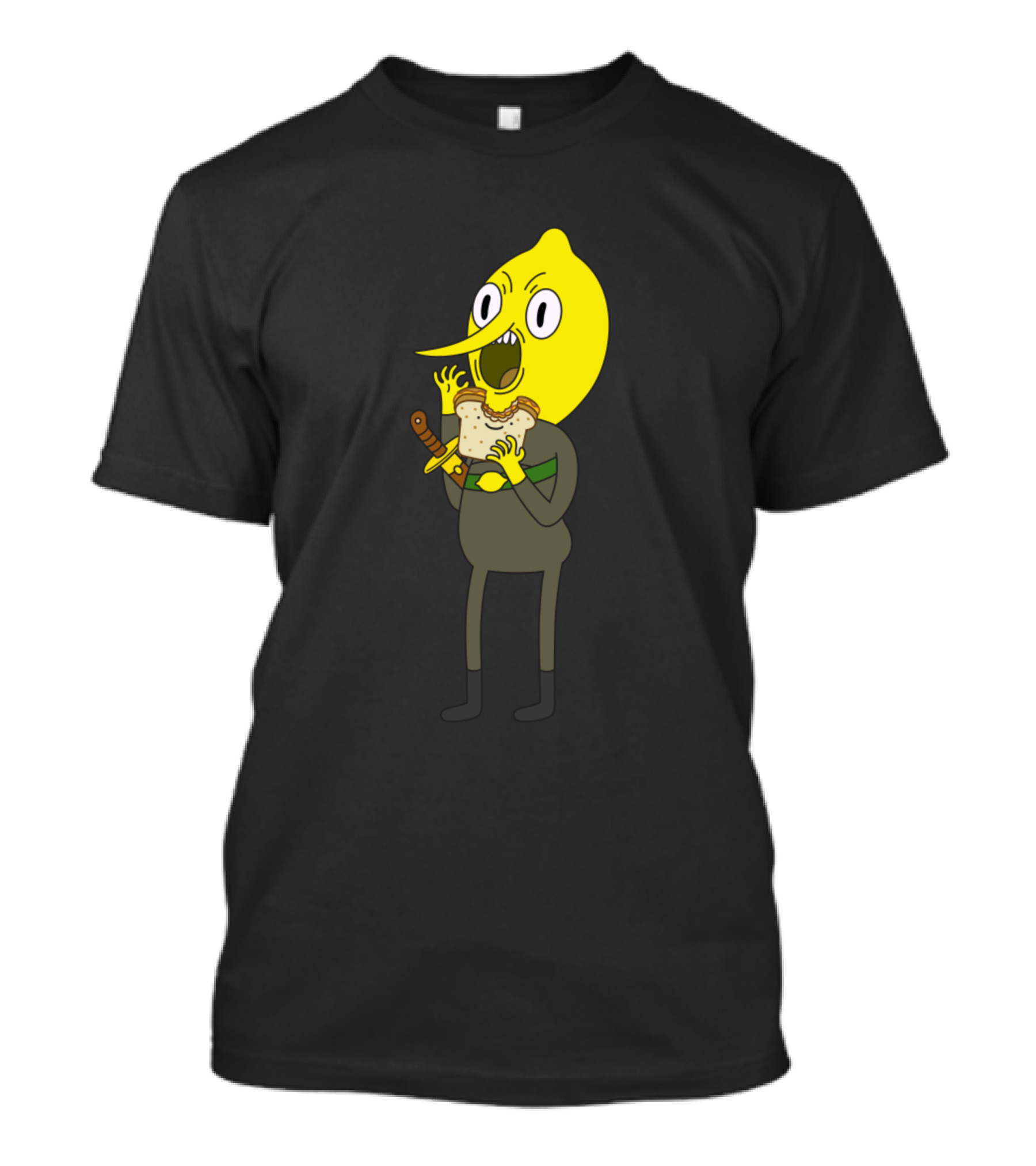 Lemongrab Eating Sandwich With Sword Adventure T-Shirt