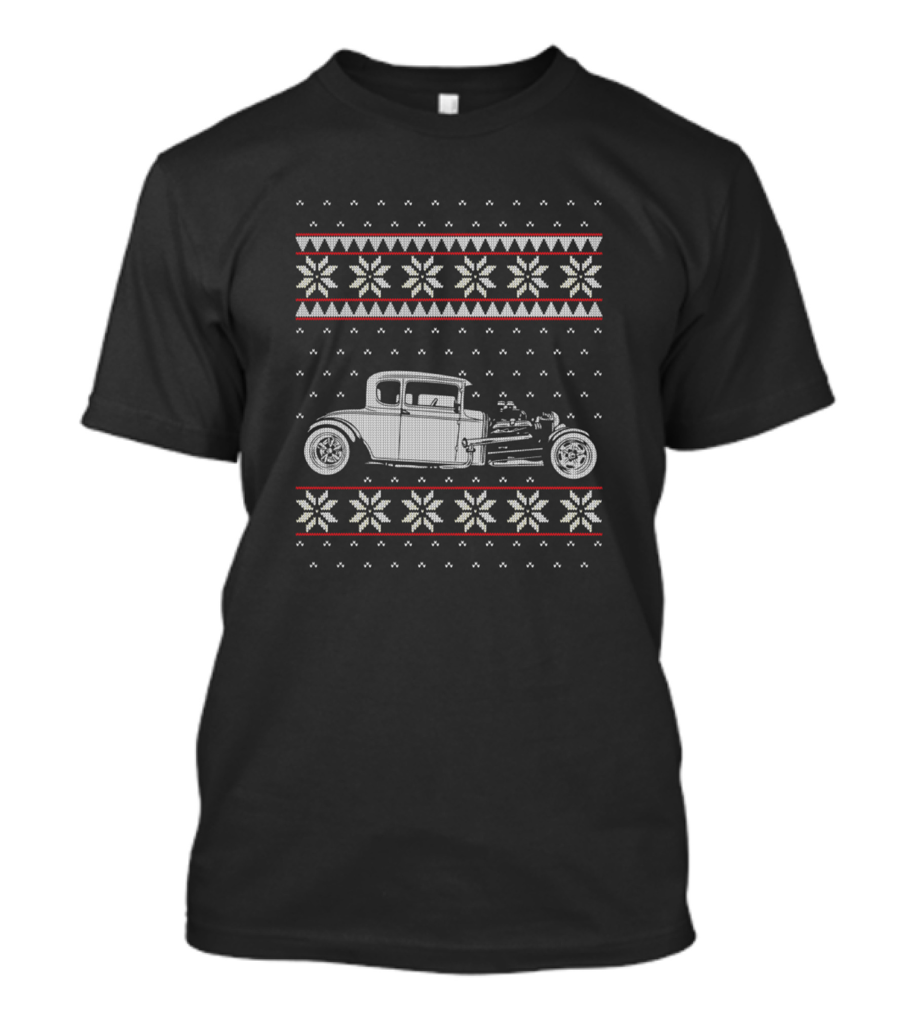 Old Car Vintage Christmas T-Shirt