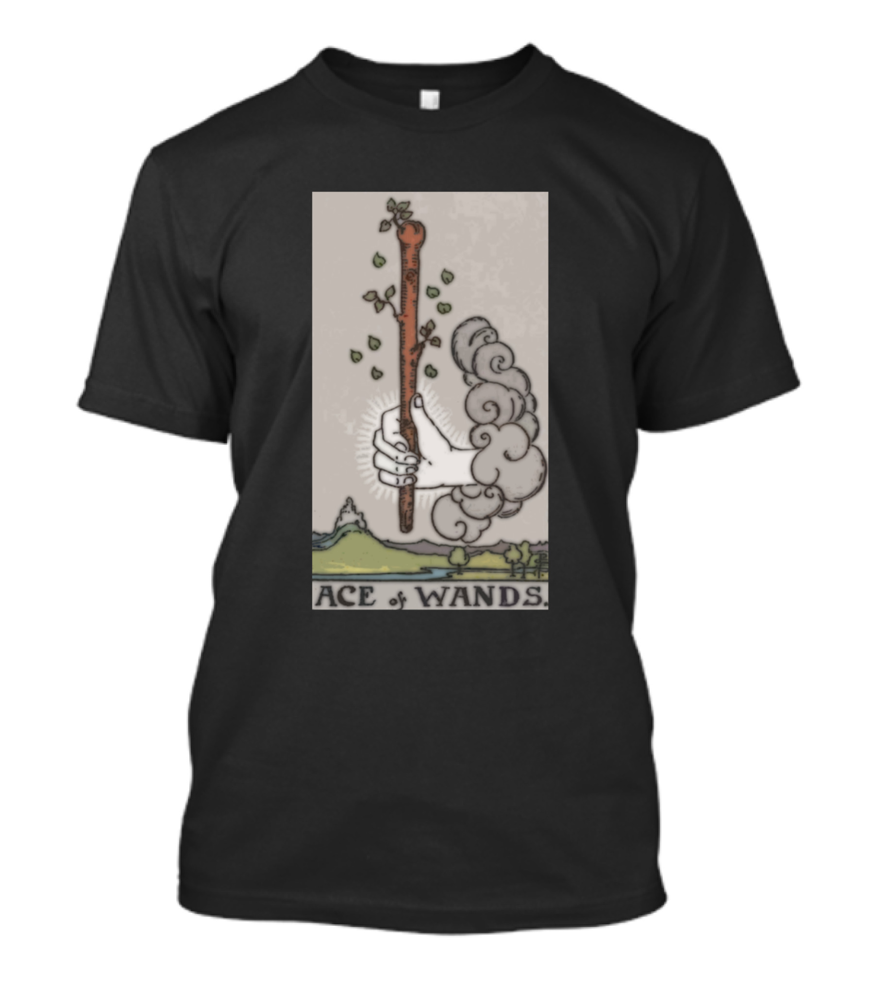 Ace Of Wands Tarot Card Mystical T-Shirt