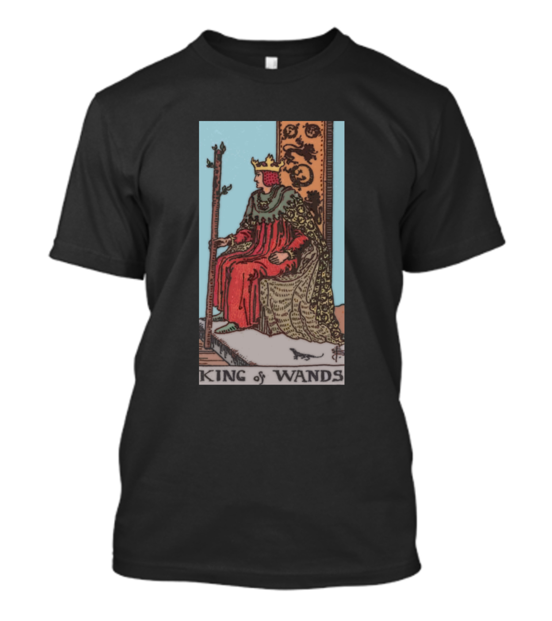 King Of Wands Tarot Card Image T-Shirt