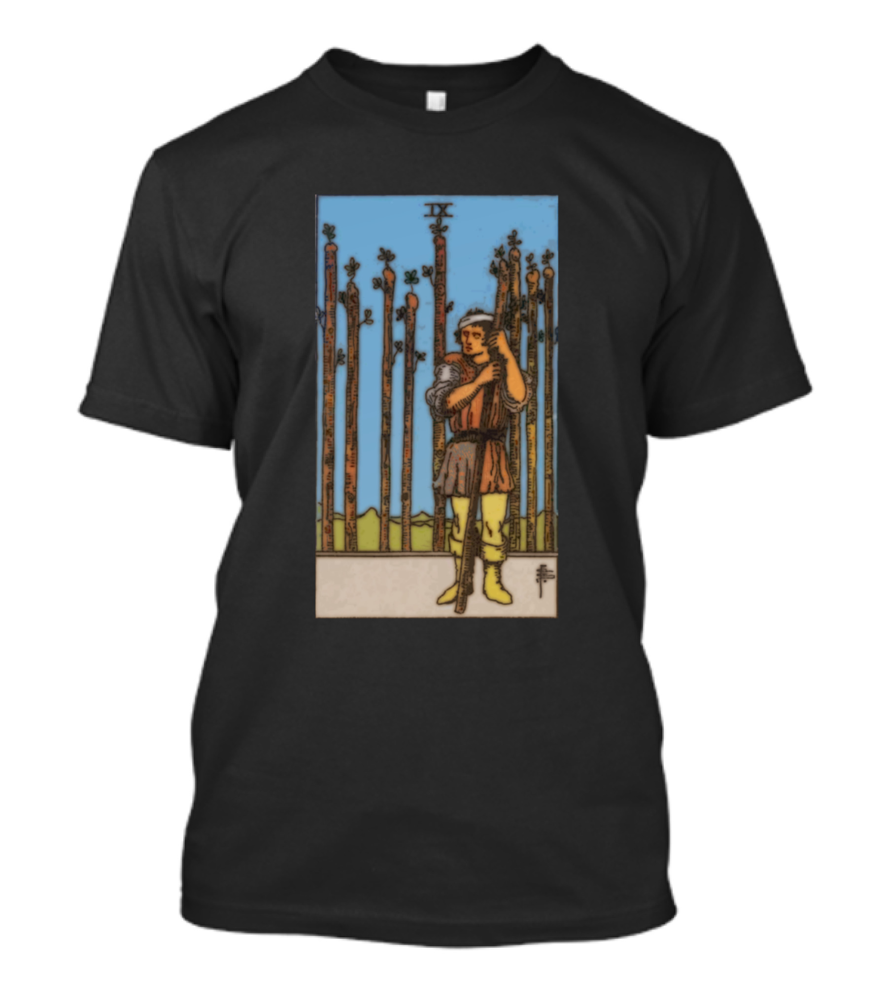 Nine Of Wands Tarot Card T-Shirt