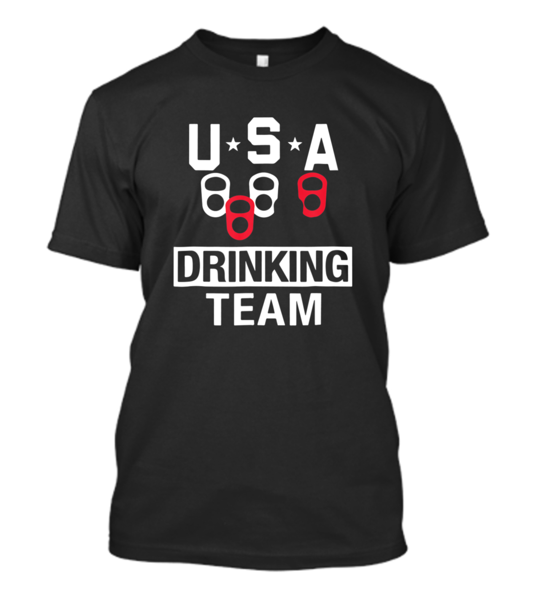 USA Drinking Team Beer Party Cans T-Shirt