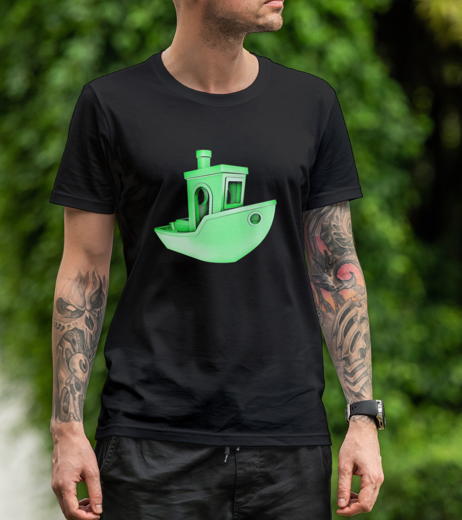 3D Benchy Boat For Makers T-Shirt