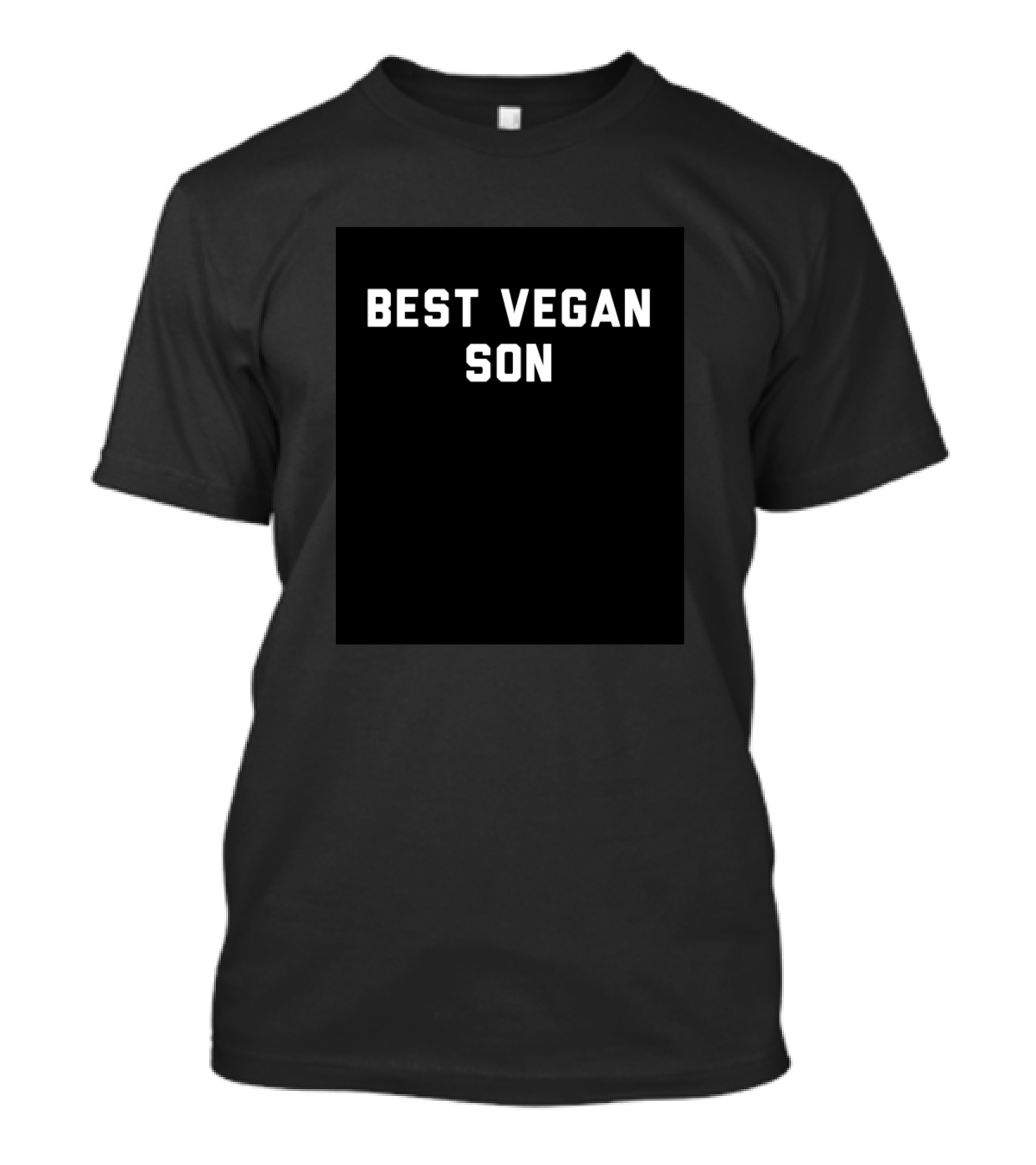 Best Vegan Son White Text Bold Quo T-Shirt