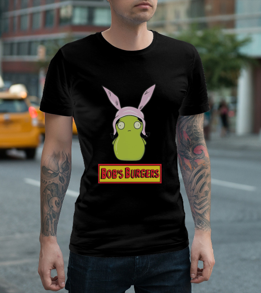 Bob's Burgers Kuchi Kopi Louise Iconic Pink Bunny Ears T-Shirt