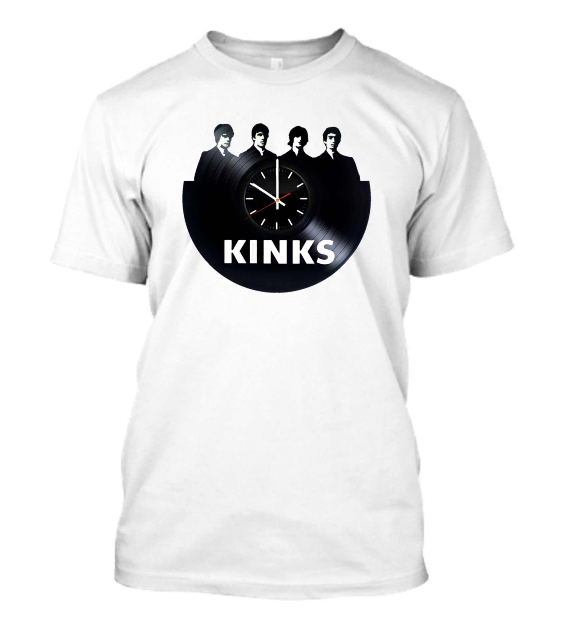 Kinks Vinyl Clock Band T-Shirt