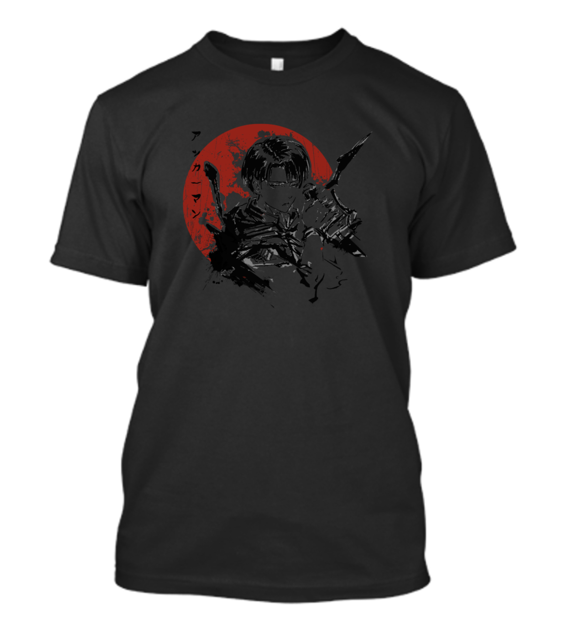 Attack On Titan Levi Ackerman Red Sun T-Shirt