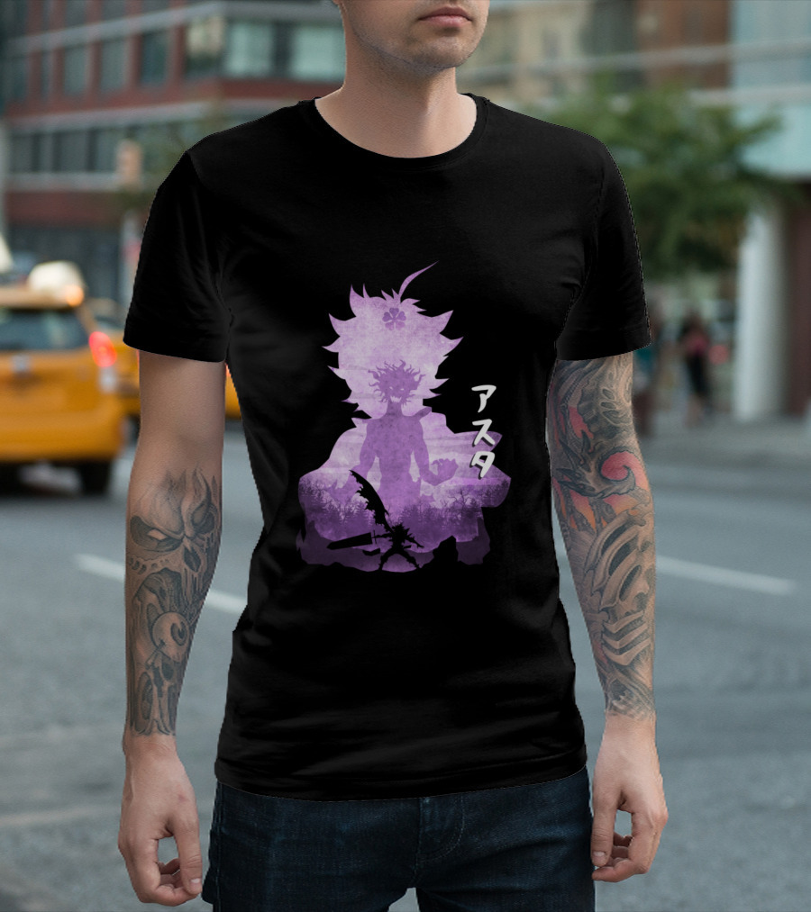 Asta Purple Minimalist T-Shirt