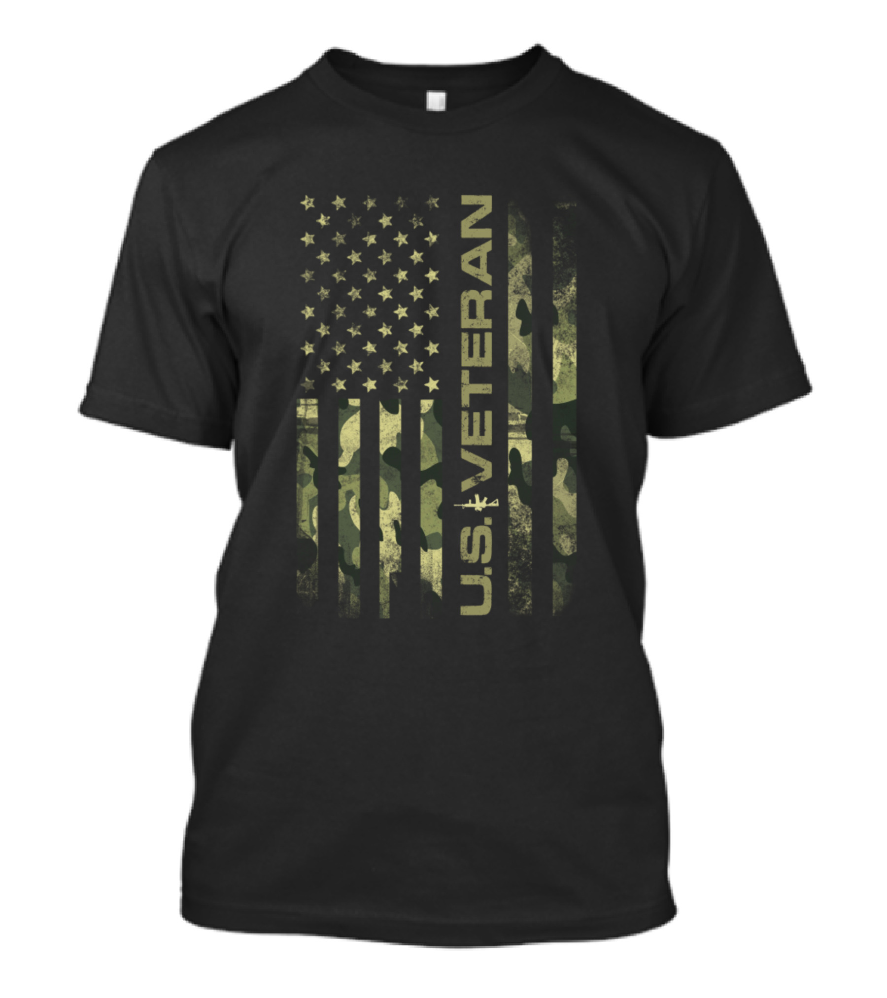 U.S. Veteran American Flag Camo T-Shirt