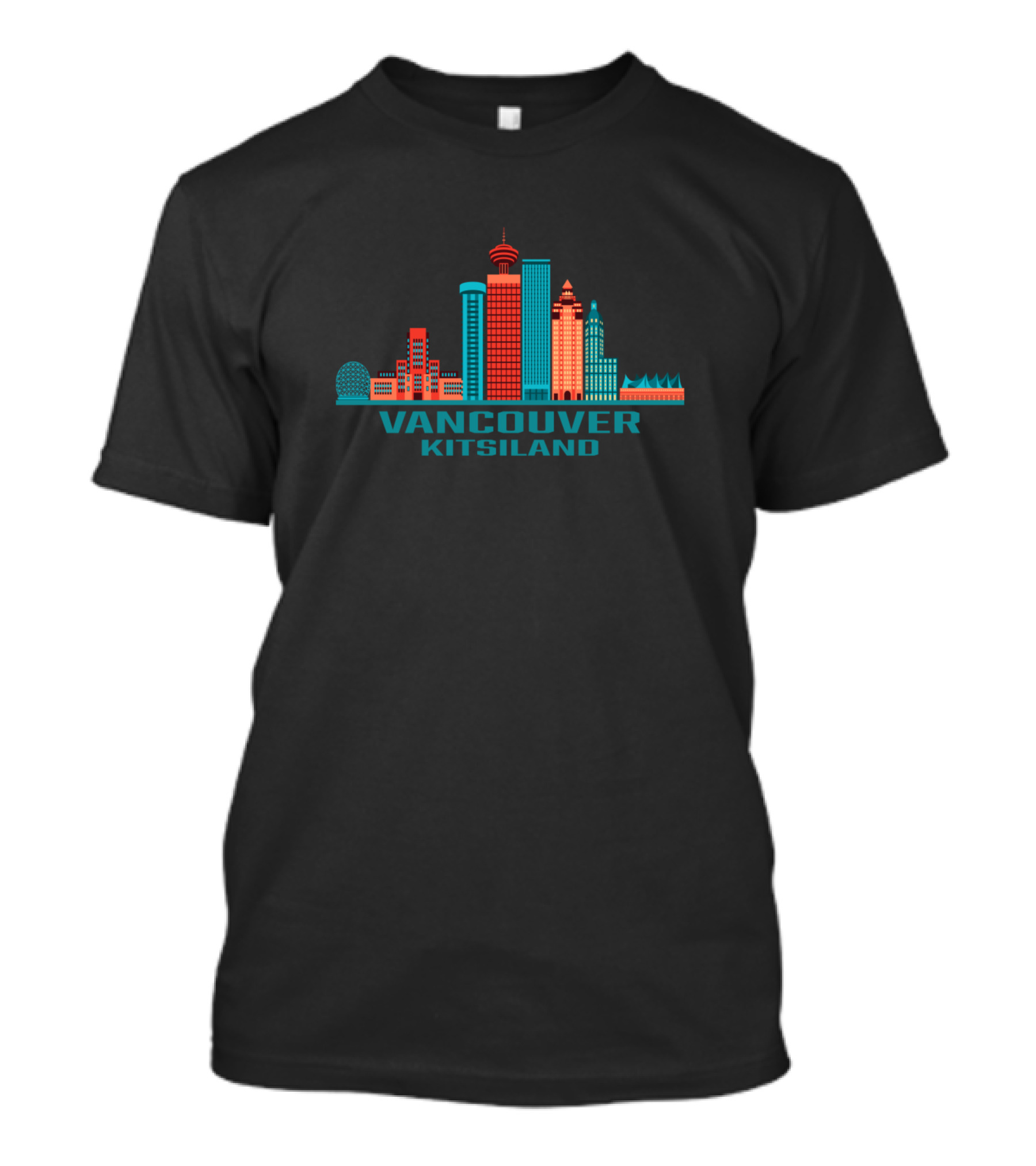 Vancouver Kitsiland Skyline Canada T-Shirt