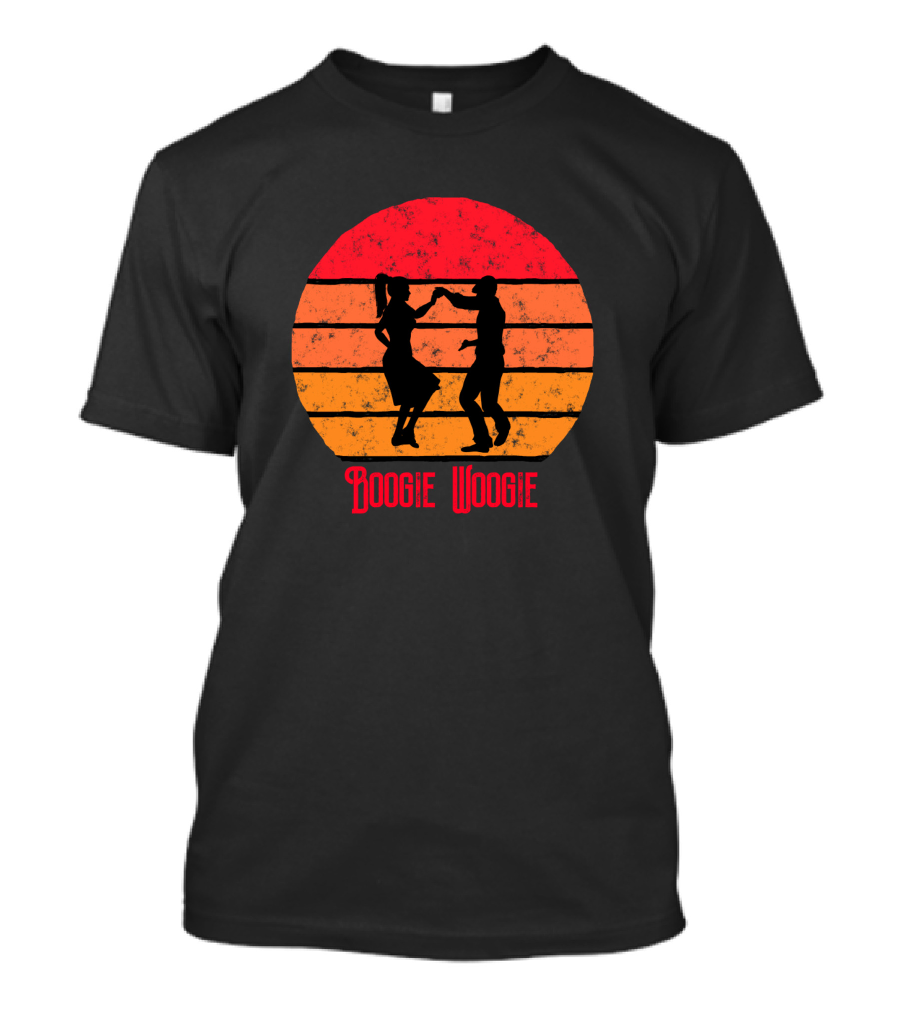 Boogie Woogie Dancing Sunset Vintage T-Shirt