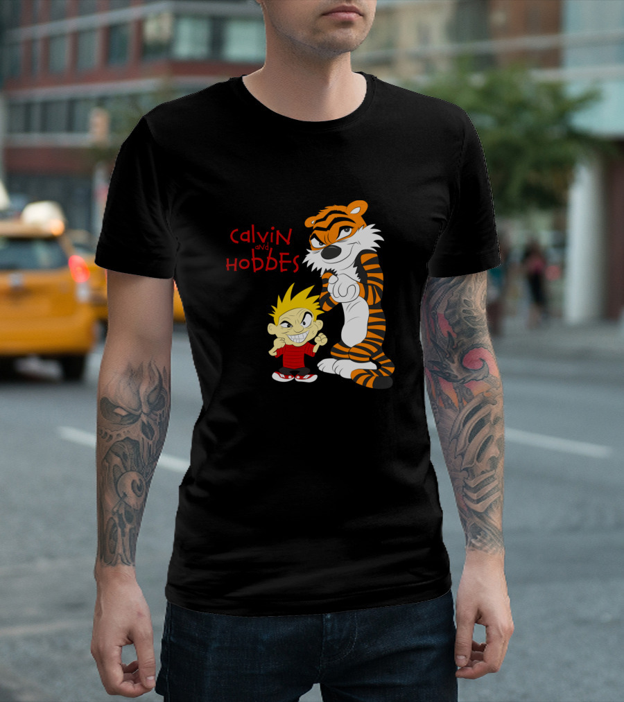 Calvin And Hobbes Mischievous Smirk T-Shirt