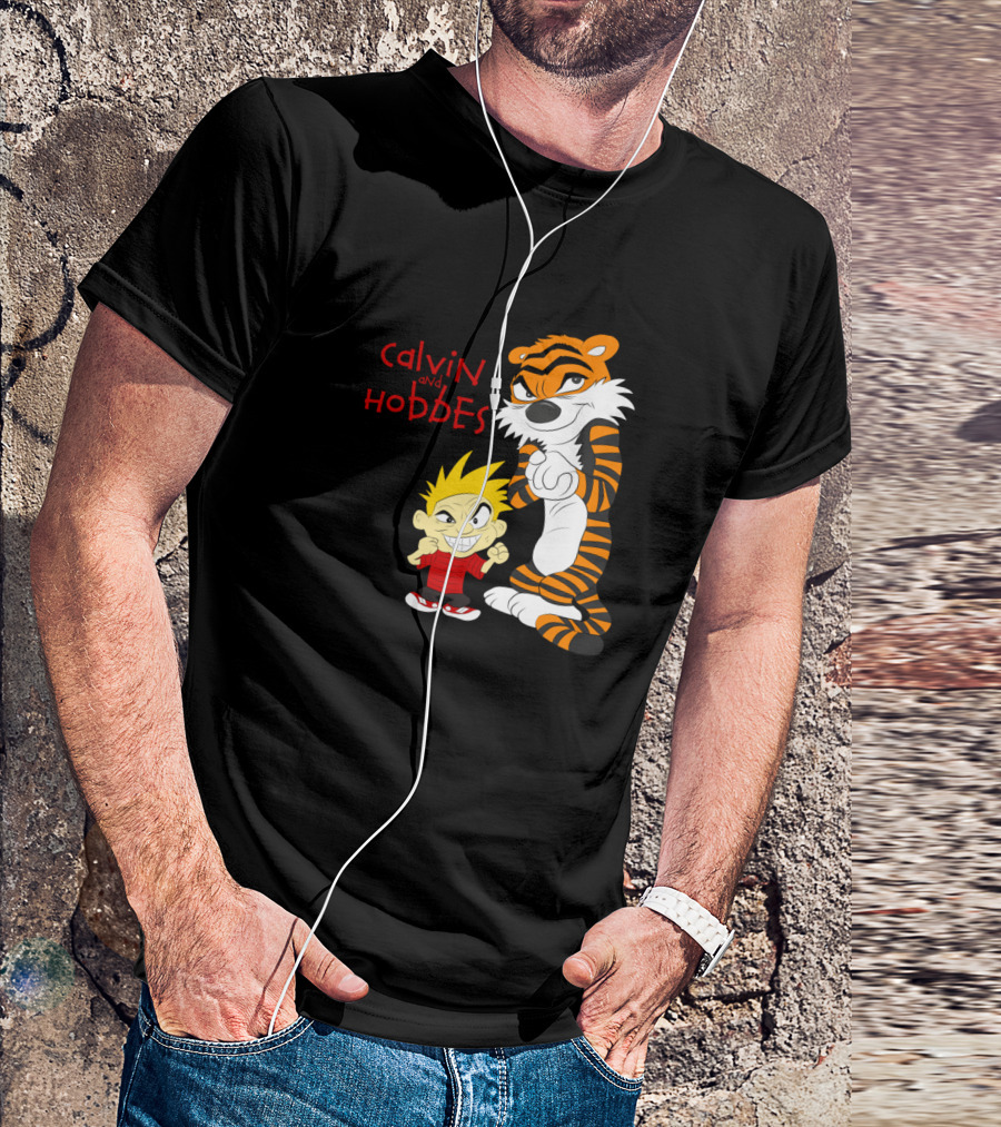 Calvin And Hobbes Mischievous Smirk T-Shirt