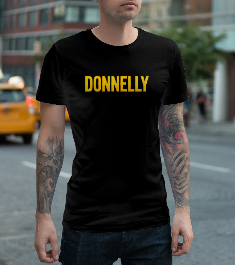 Donnelly Family Name in Bold Yellow Letters T-Shirt