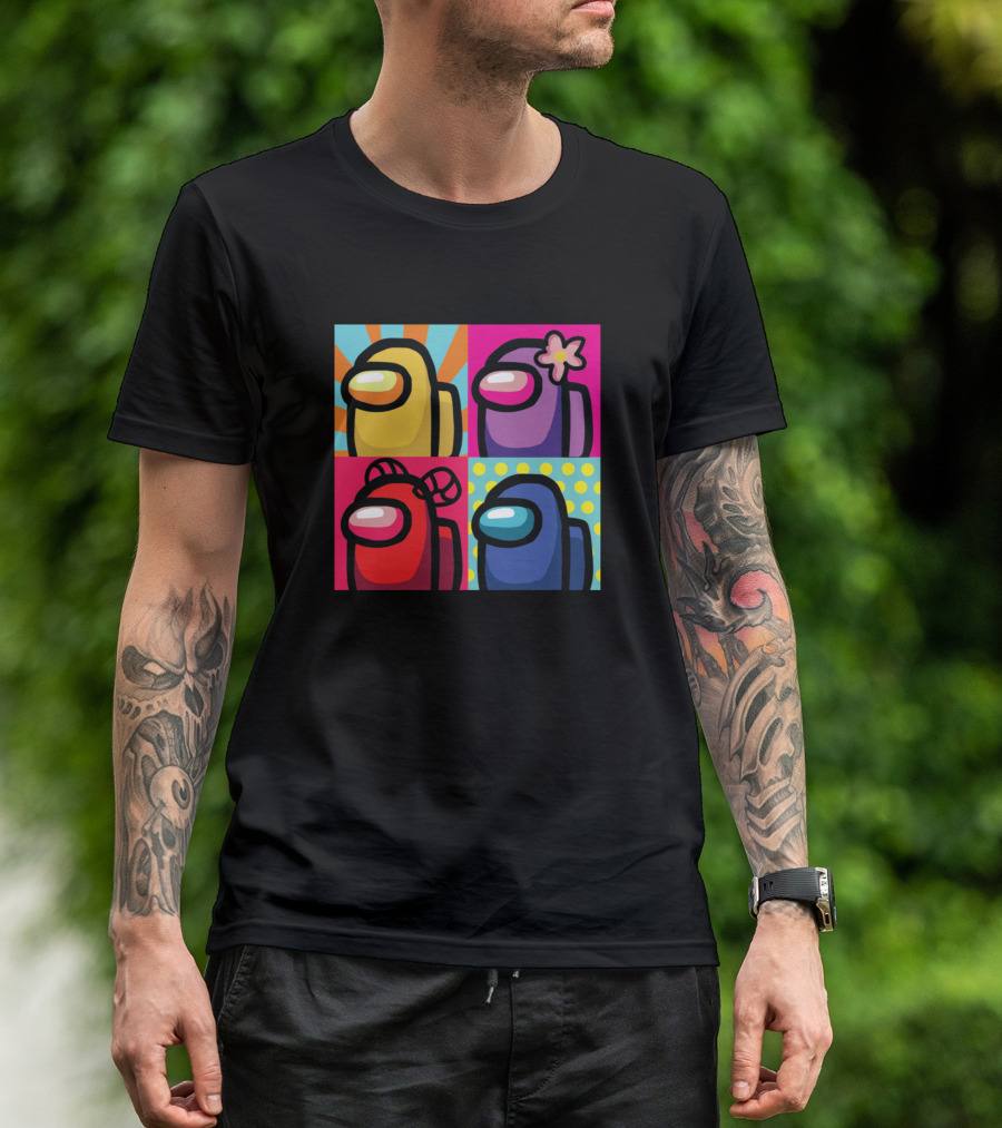 Kinda Sus Among Us Characters Pop T-Shirt