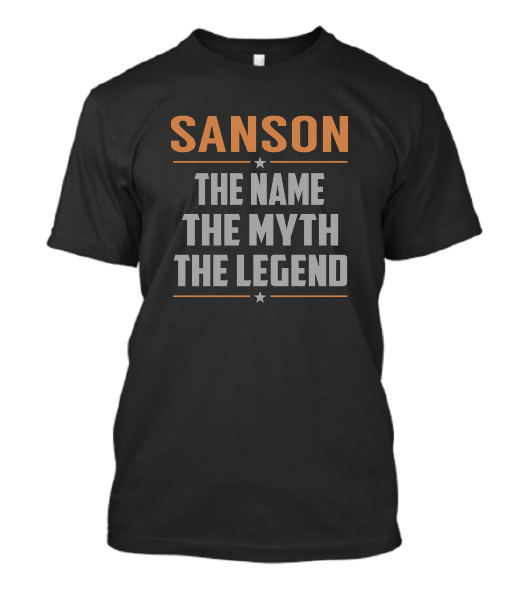 SANSON The Name The Myth The Legend Star Accents T-Shirt
