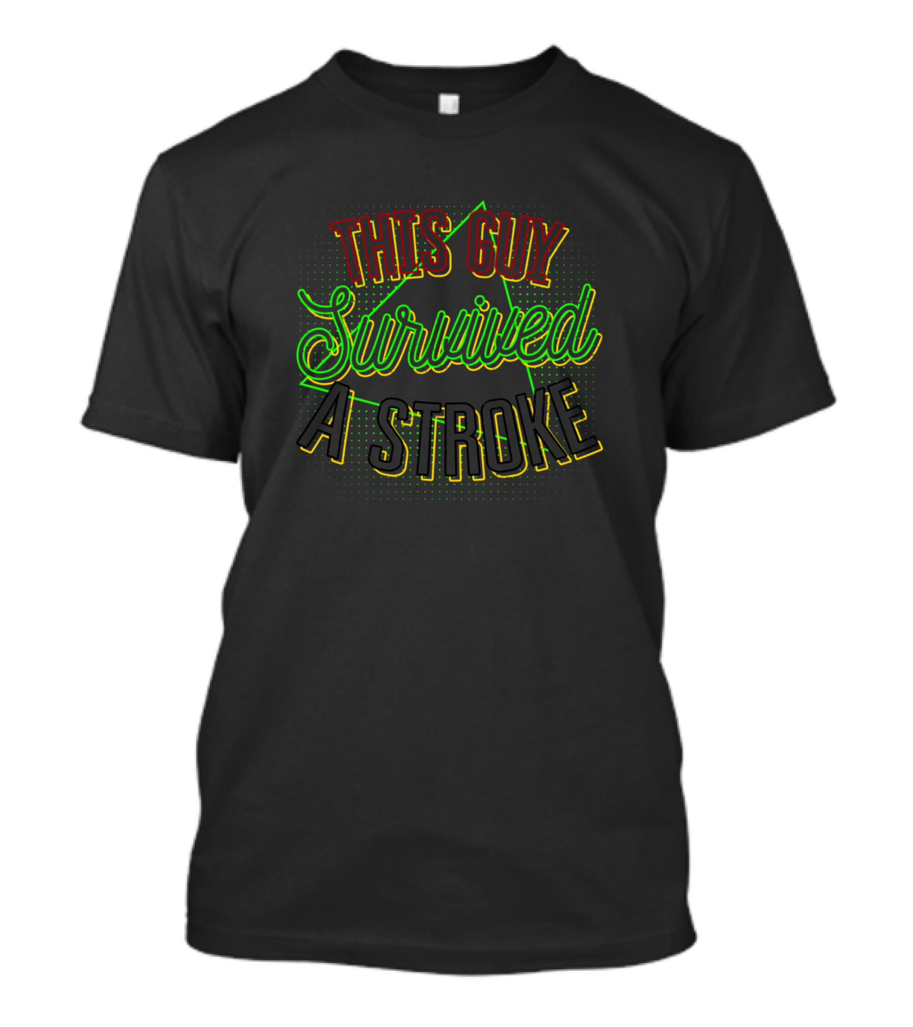 This Guy Survived A Stroke 80s T-Shirt