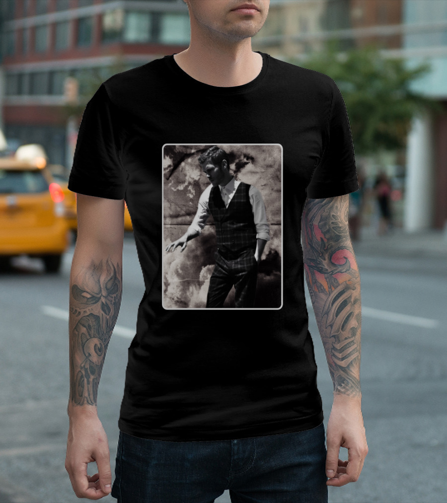 Stylish Gentleman Klaus Timeless Plaid Vest Charisma T-Shirt