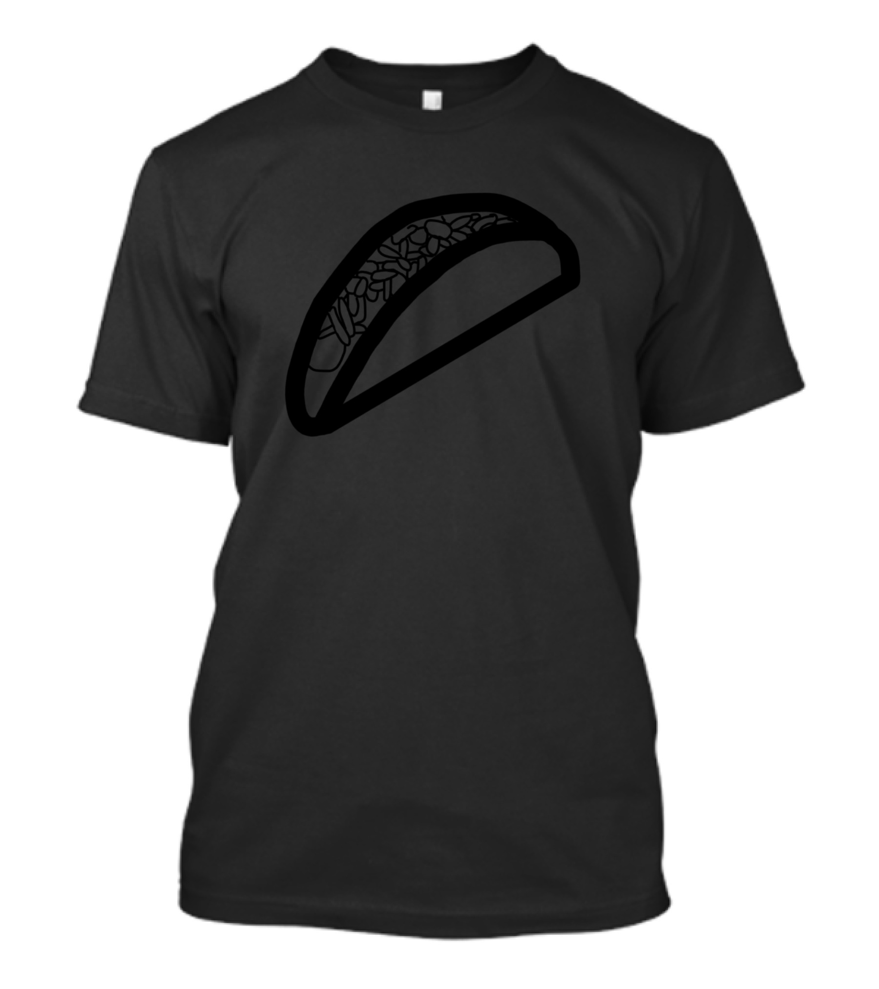 Taco Outline Minimalist T-Shirt