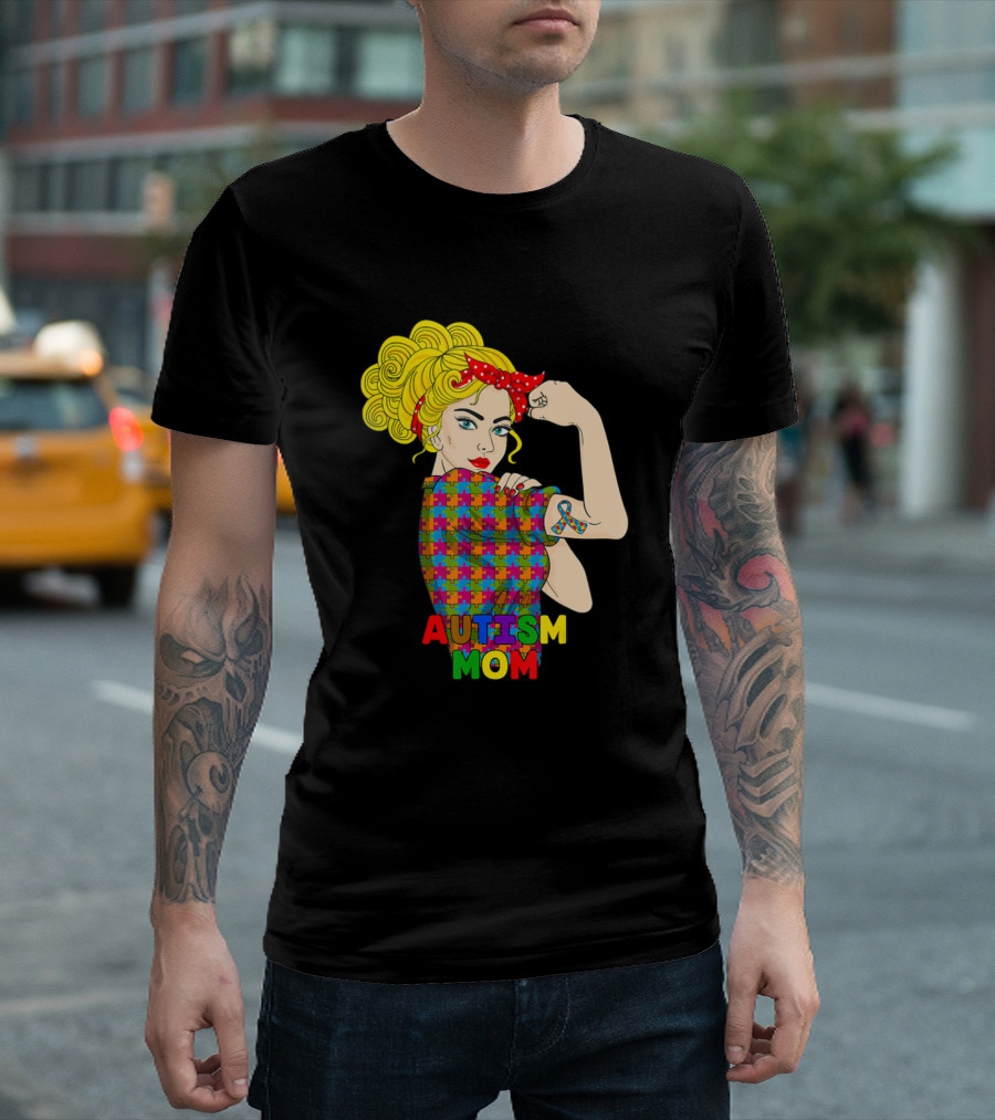 Autism Awareness Kindness Autism Mom Autistic Puzzle T-Shirt