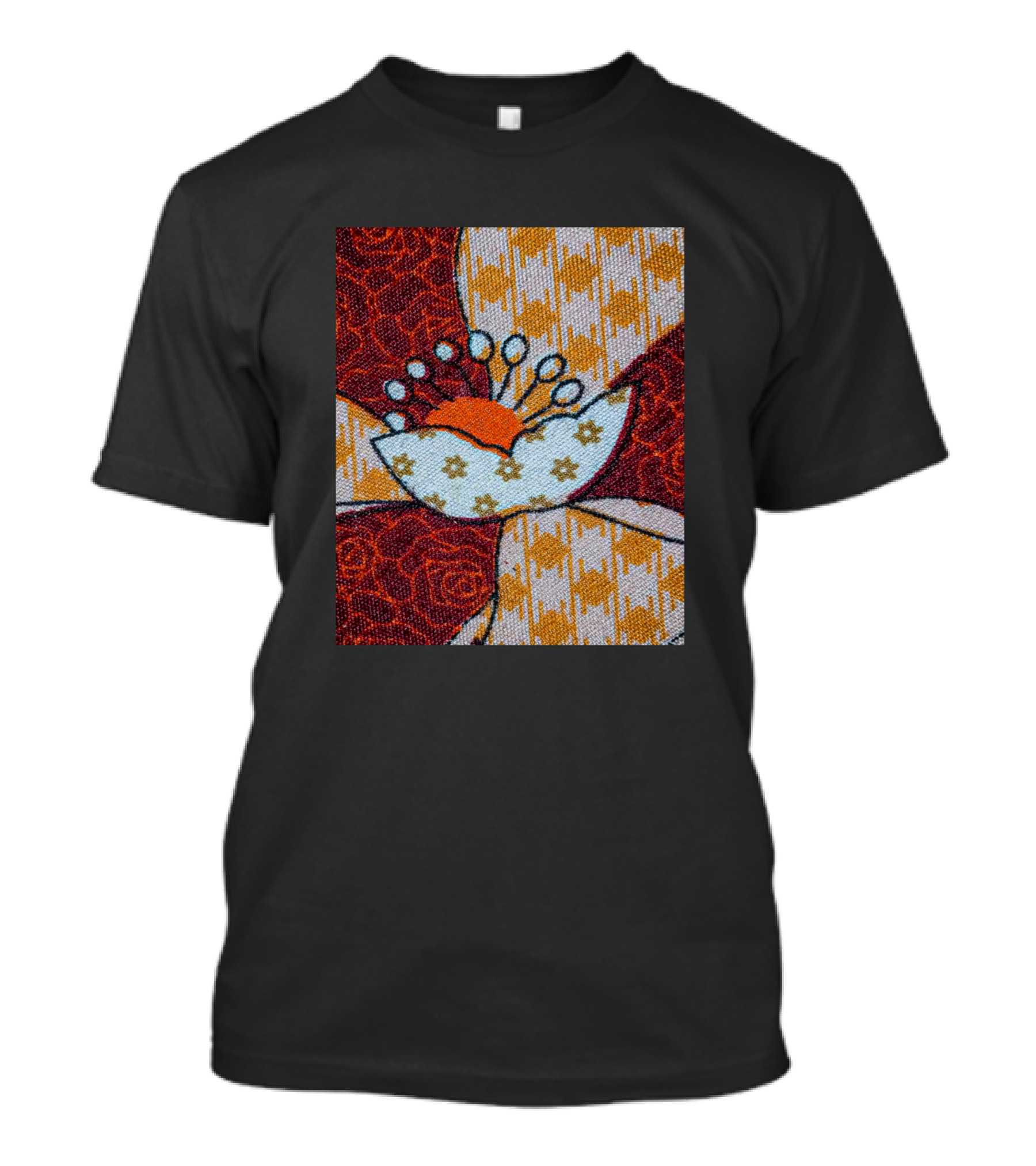 Colorfully Flower Retro Geometric Petals T-Shirt