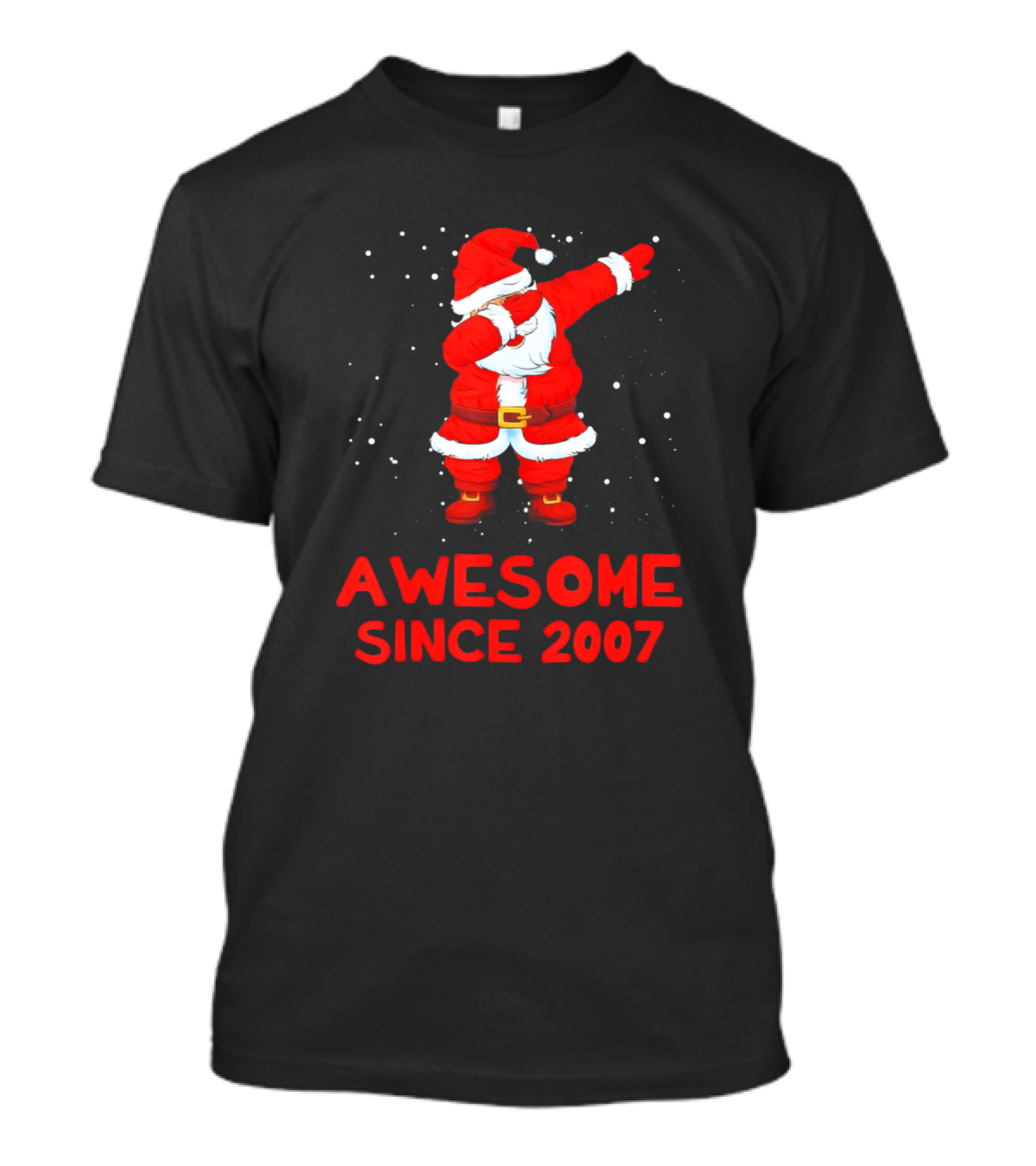 Dabbing Santa Claus Awesome Since 2007 T-Shirt