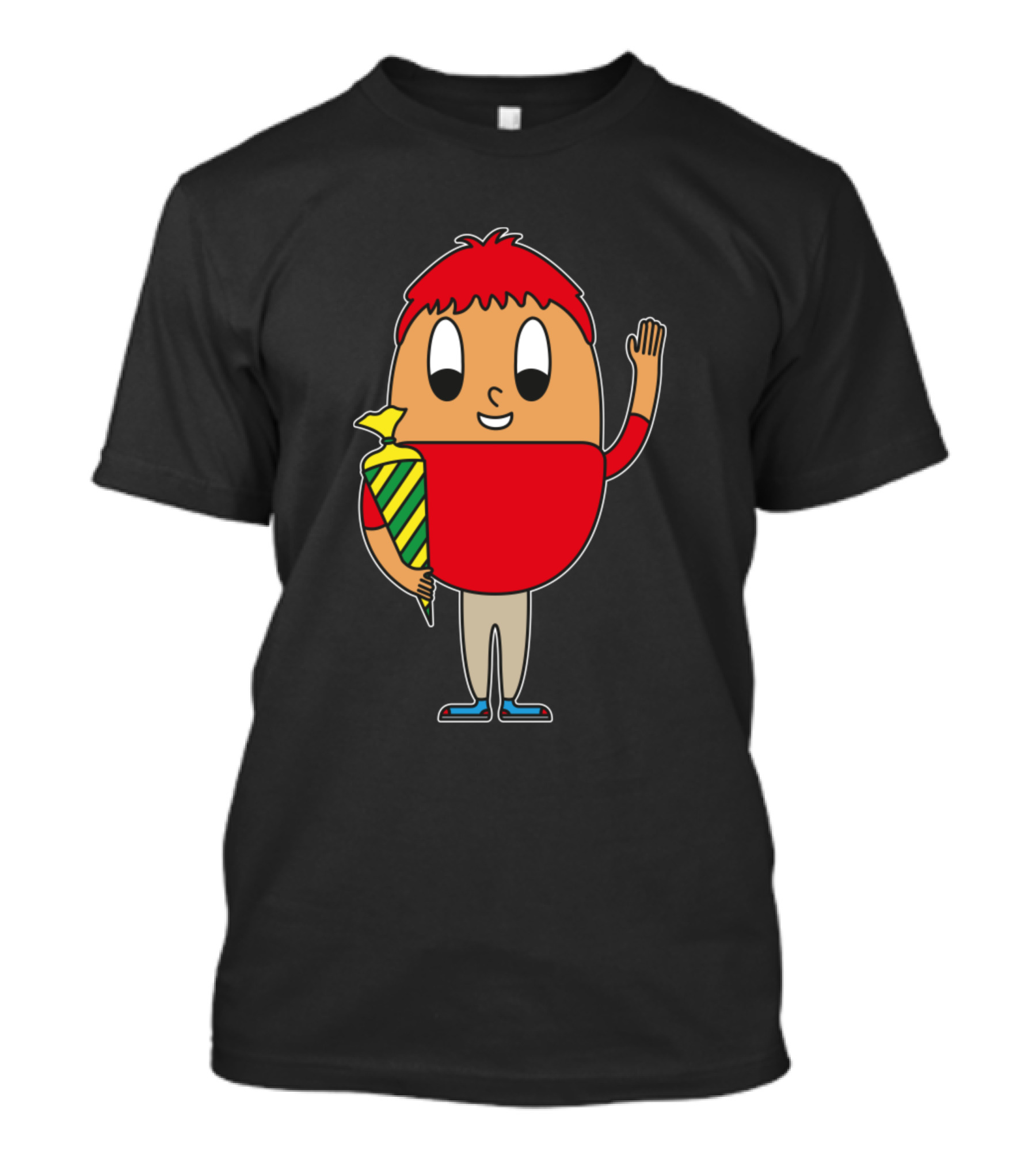 First Graders Egg Cartoon Character With Candy Cone T-Shirt