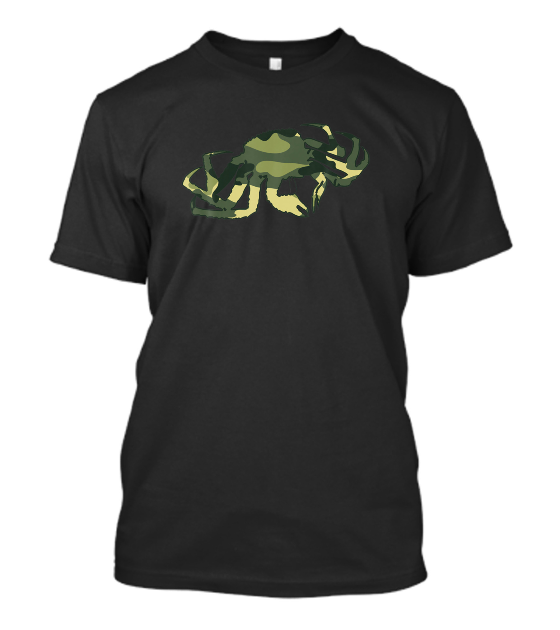 Military Ocean Camo Crab Men US Decapod Print Vete T-Shirt