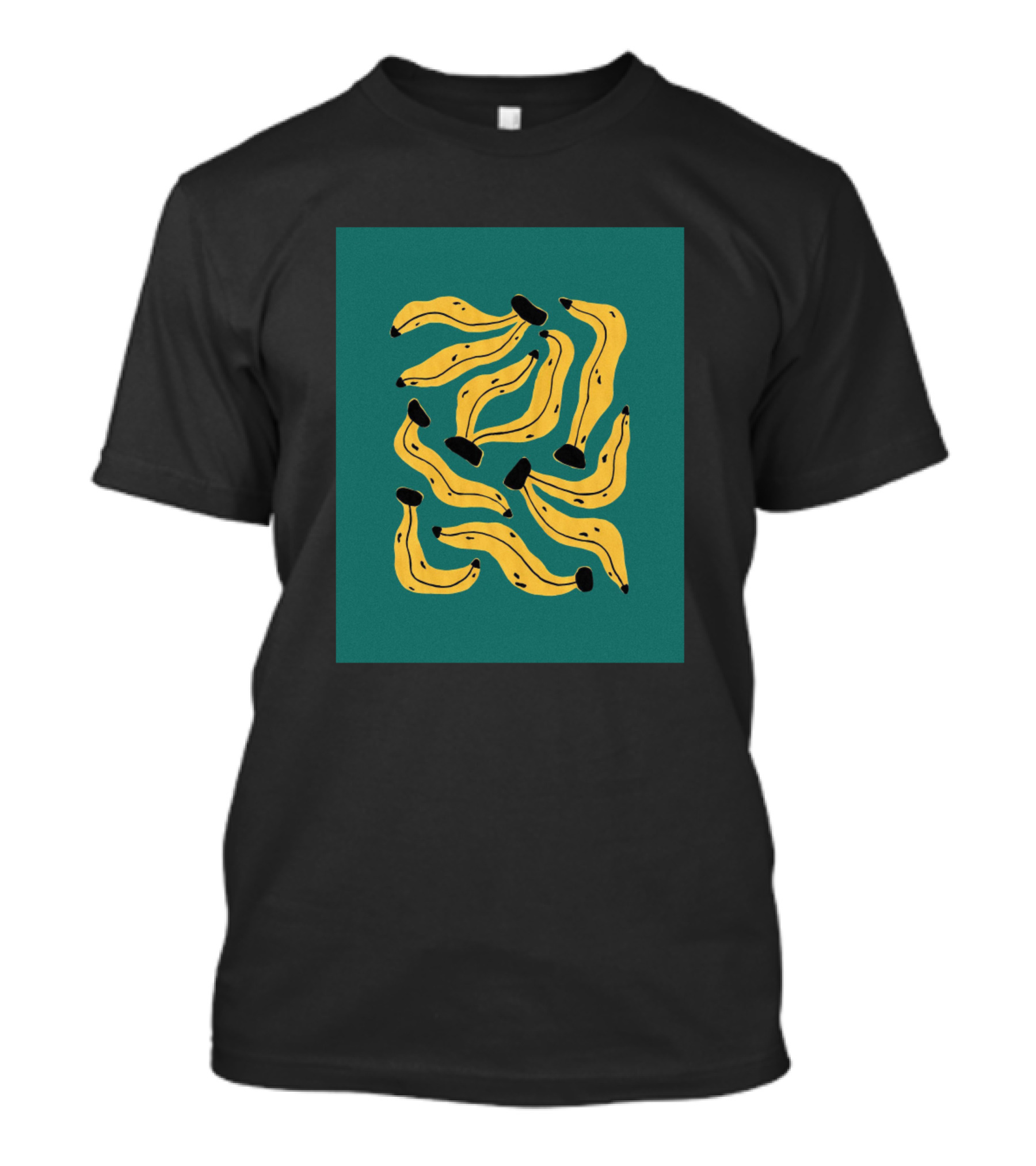 Banana Power Forever Playful Yellow Fruit T-Shirt