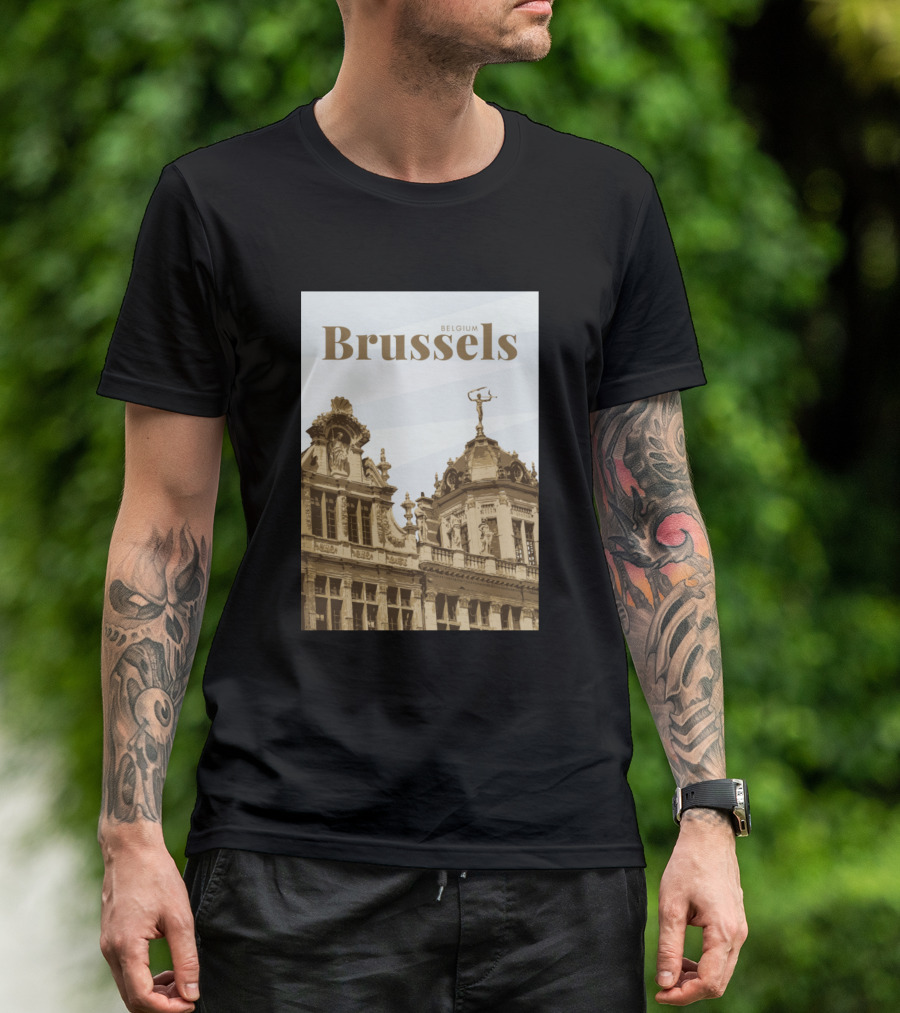 Brussels Belgium Grand Place Architecture Highlights T-Shirt