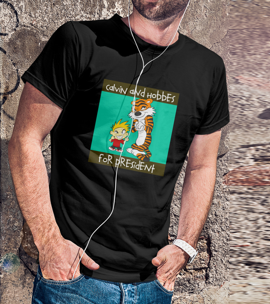Calvin And Hobbes For President T-Shirt