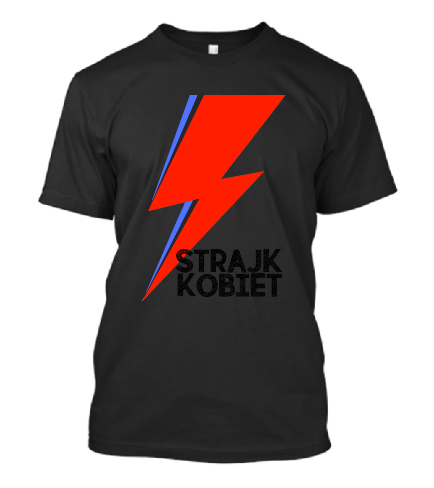 Strajk Kobiet Poland Protest Lightning Bolt T-Shirt