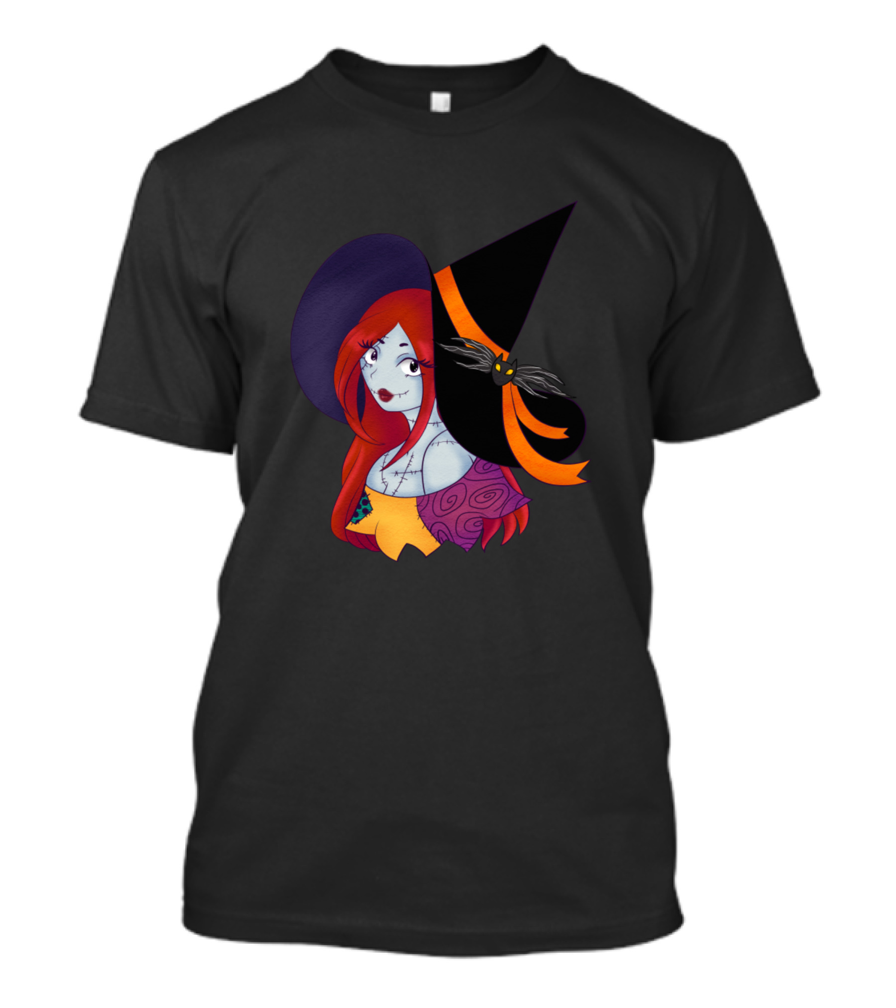 Ragdoll Witch Halloween Character Stitch Hat T-Shirt