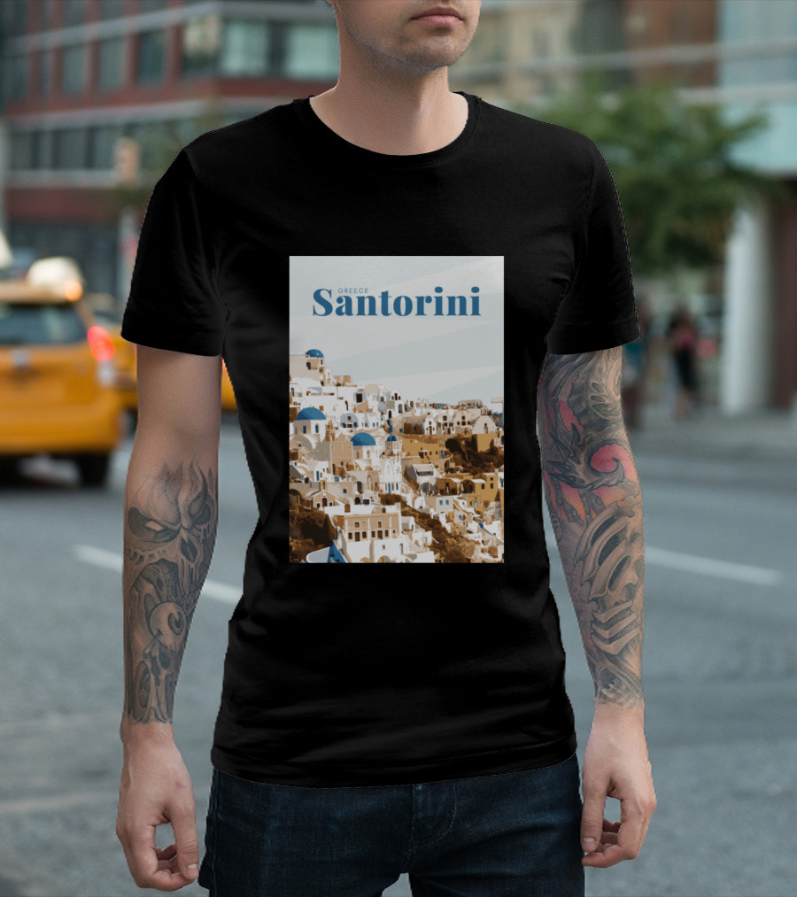 Greece Santorini Greek Village Oia T-Shirt