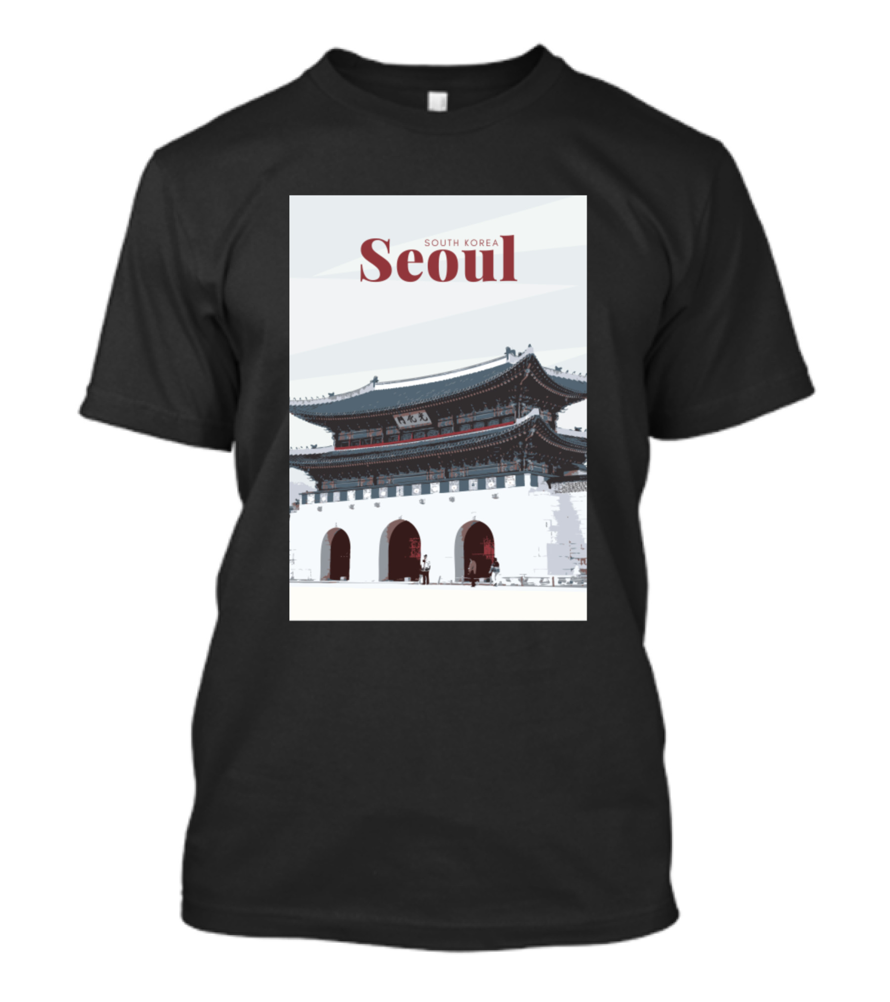Seoul South Korea Gwanghwamun Gate T-Shirt