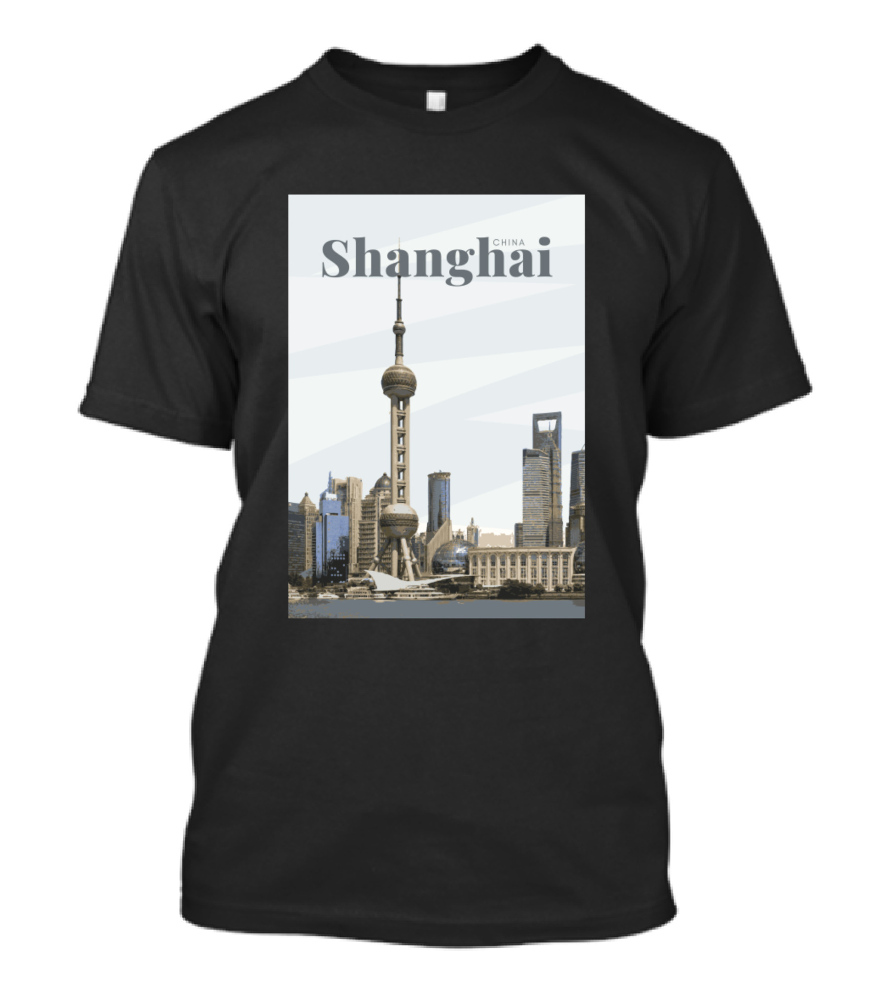 Shanghai China Oriental Pearl Skyline T-Shirt