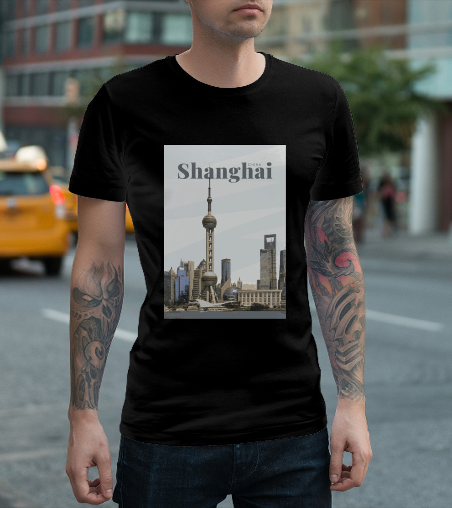 Shanghai China Oriental Pearl Skyline T-Shirt