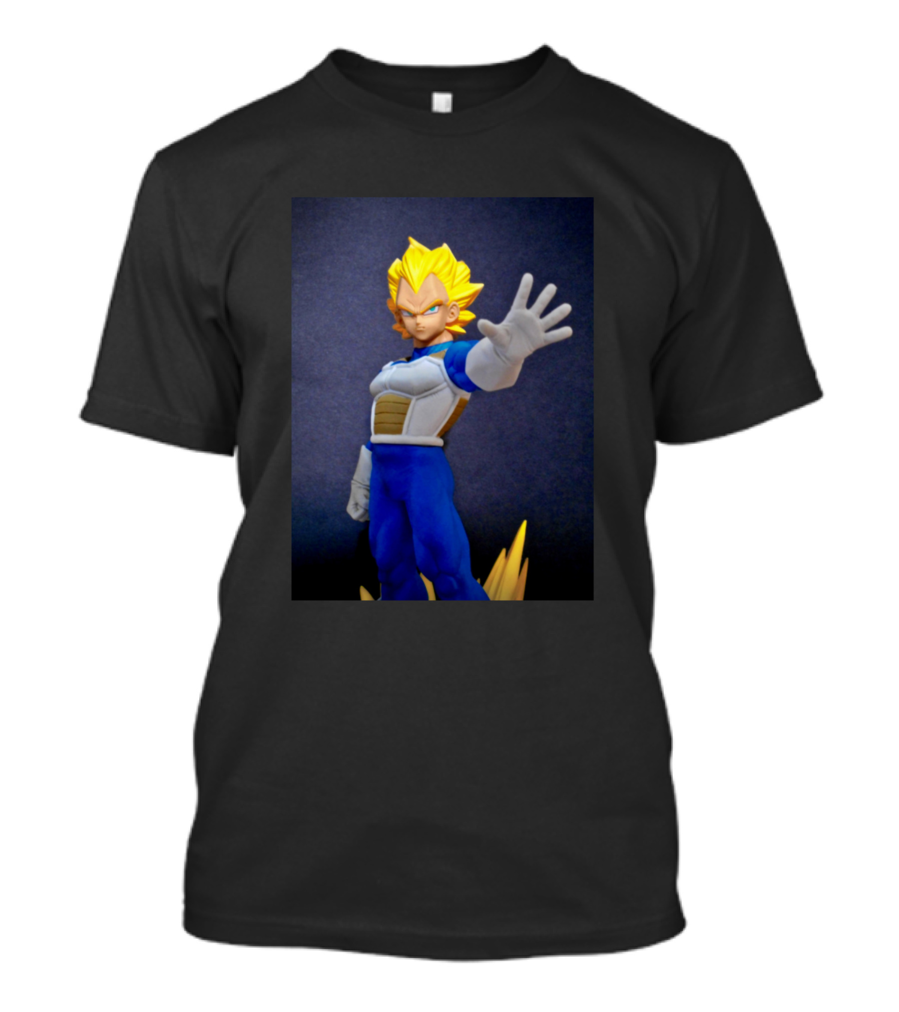 Saiyan Prince Vegeta Super Saiyan Stance Action Figure T-Shirt