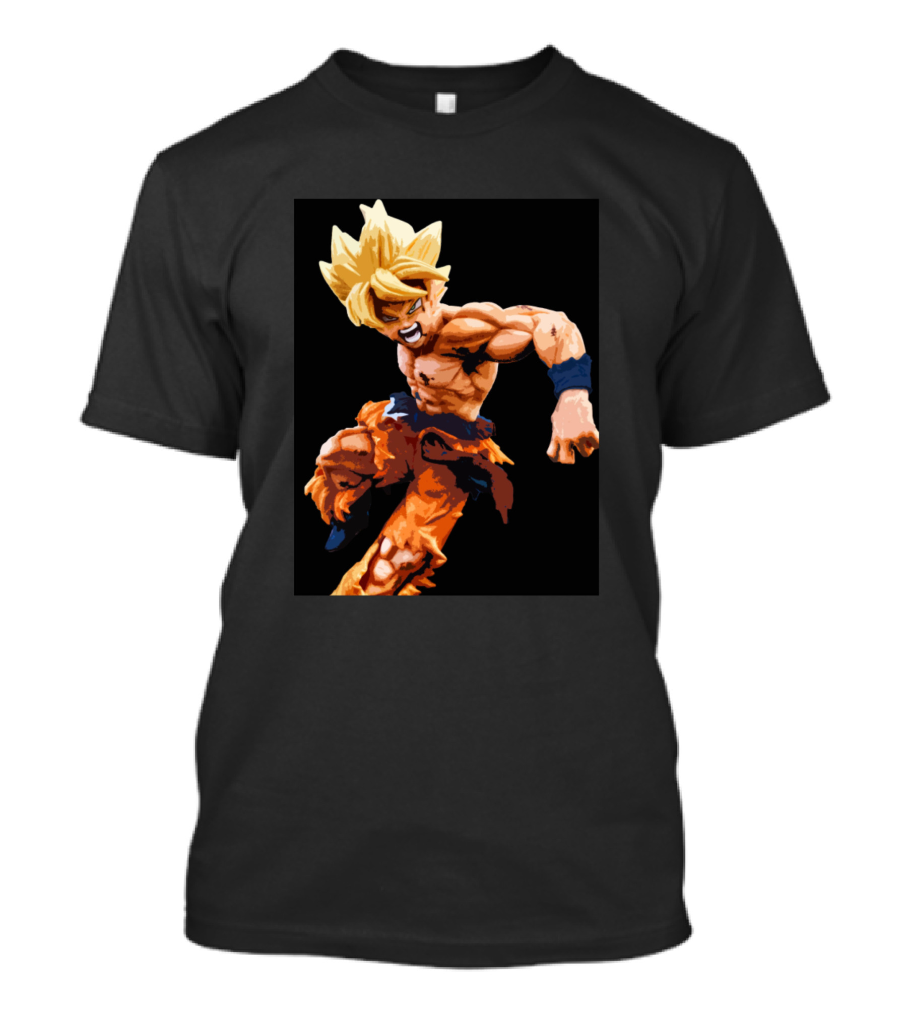 The Saiyan Warrior Son Goku Super Saiyan Battle Stance T-Shirt