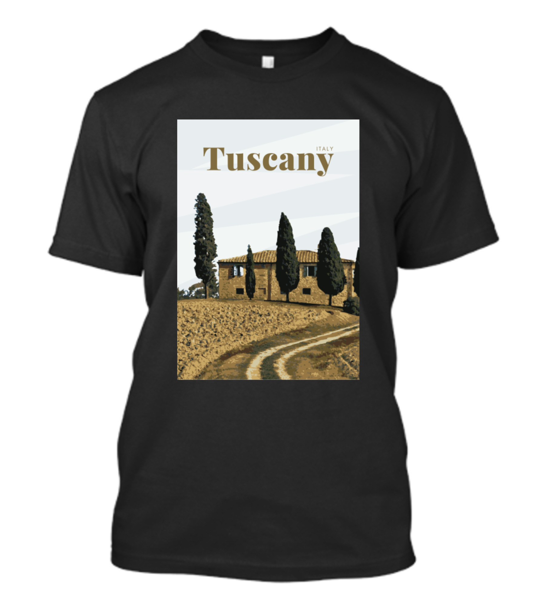 Tuscany Italy Scenic Countryside Landscape T-Shirt