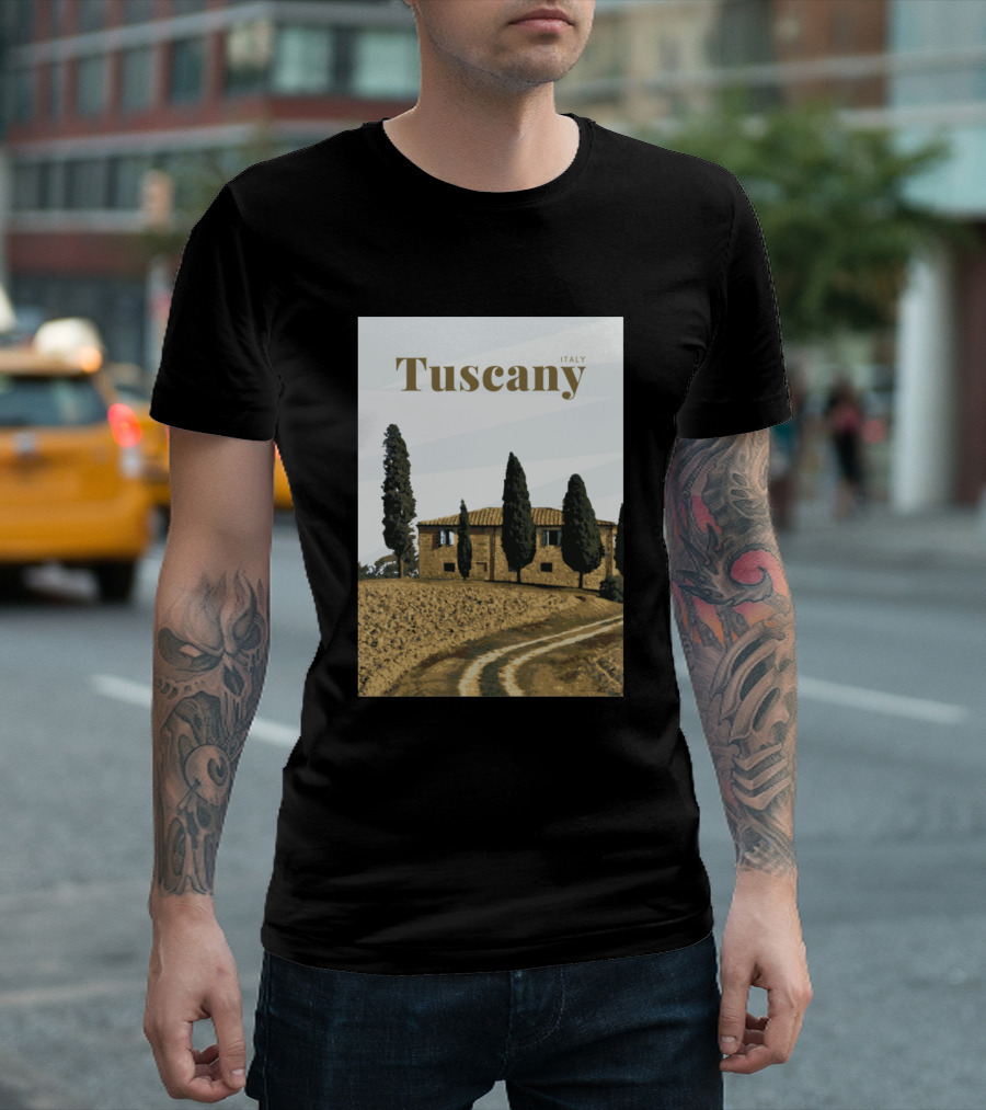 Tuscany Italy Scenic Countryside Landscape T-Shirt