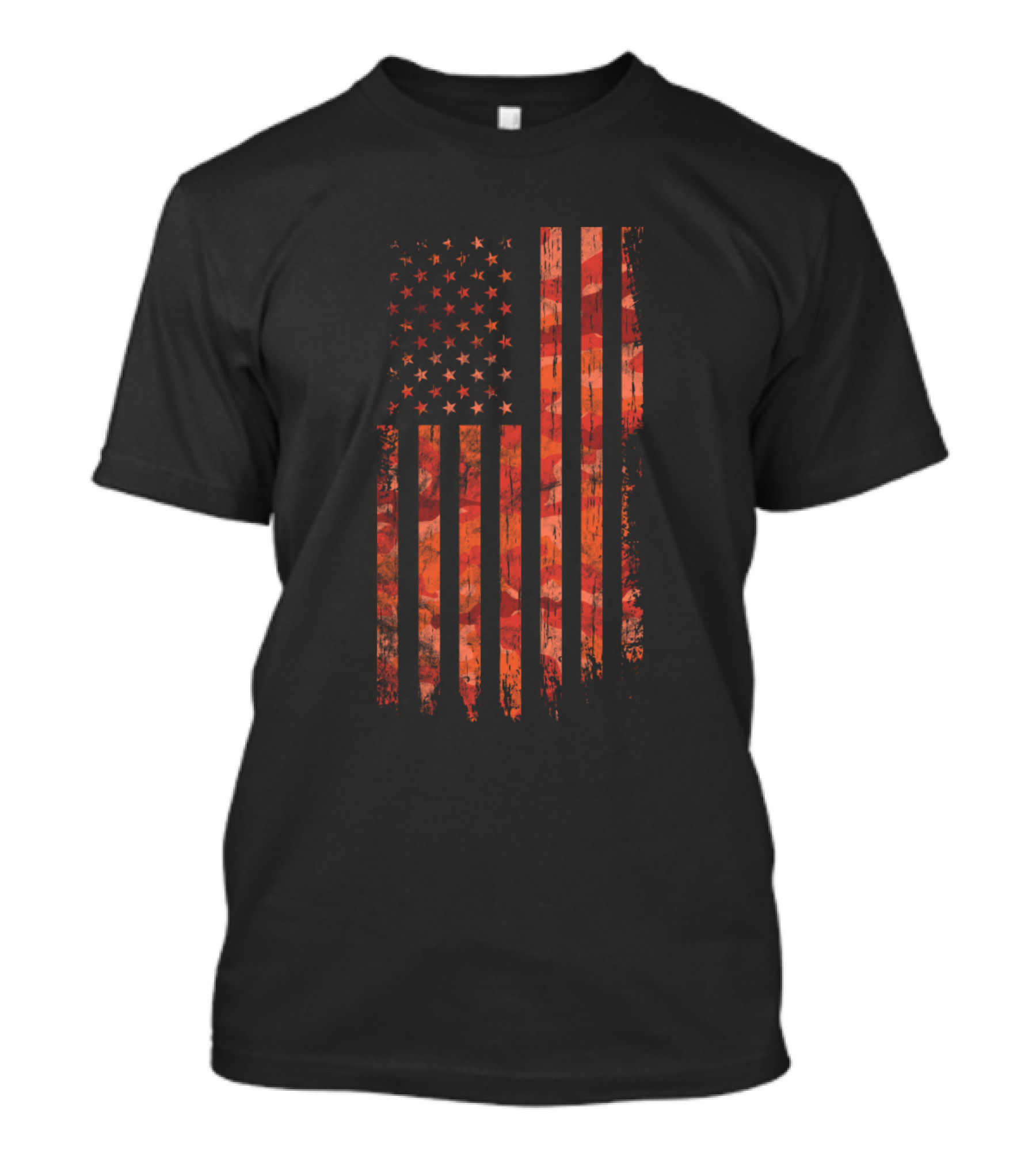 Usa American Flag Camo Camouflage T-Shirt