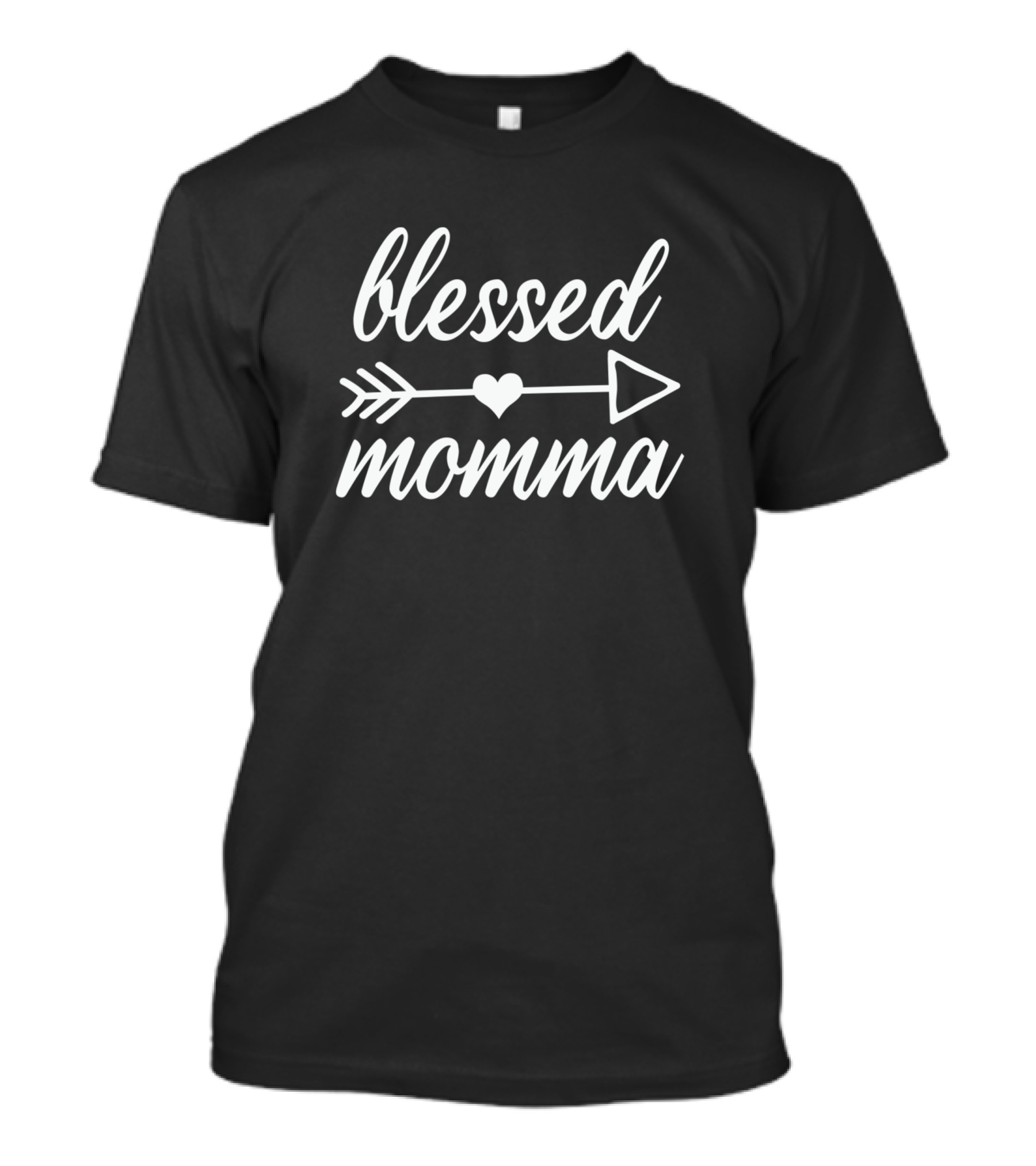 Blessed Momma Thanksgiving Day Family Arrow Heart T-Shirt