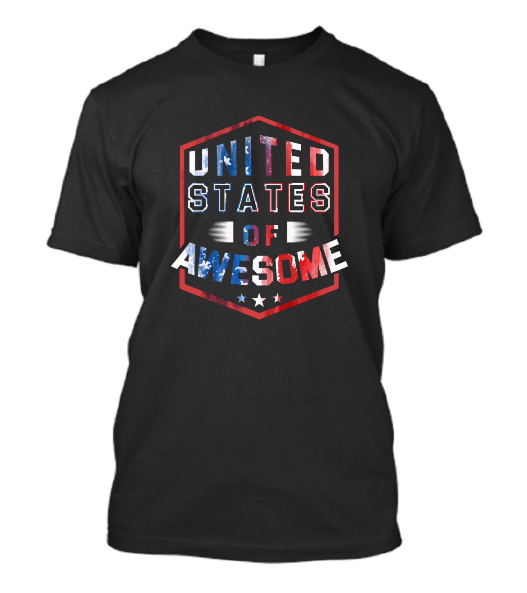 United States Of Awesome Patriotic Flag T-Shirt