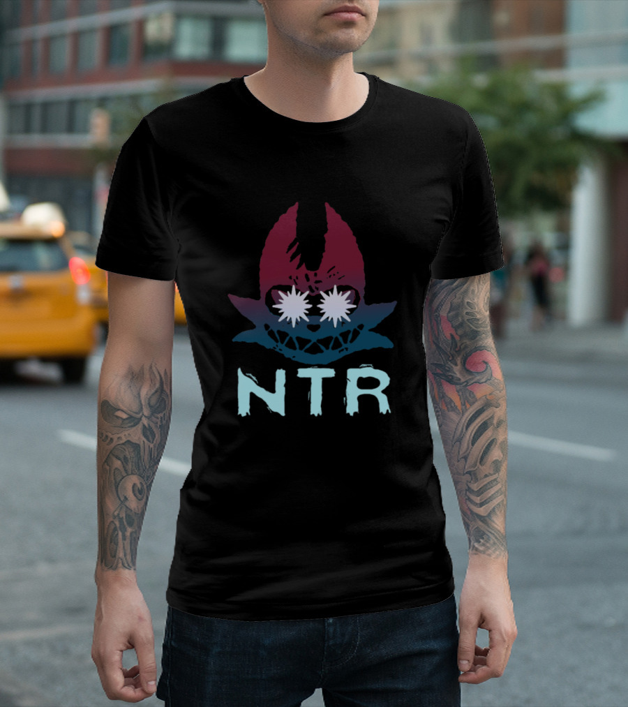 NTR Spooky Night Terror Creature Face In The Woods T-Shirt