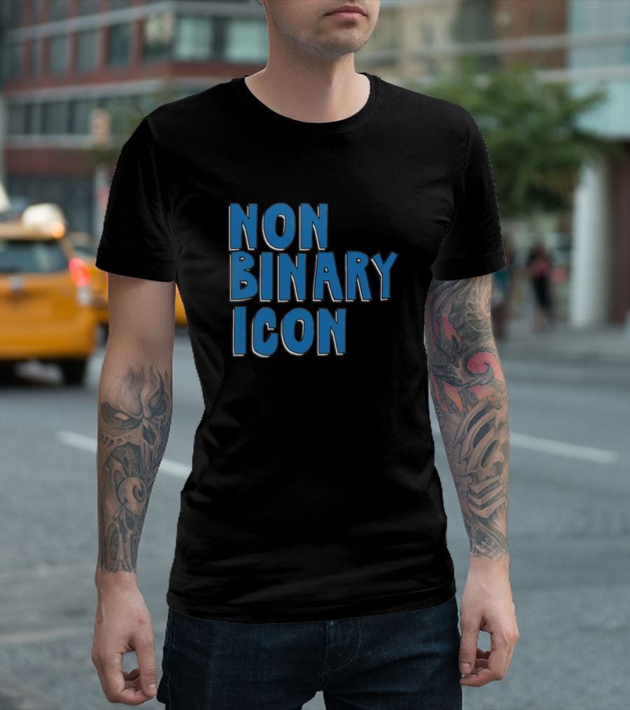 NON BINARY ICON BLUE T-Shirt