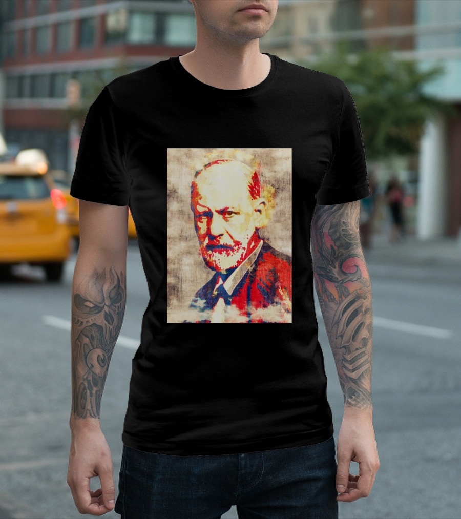Sigmund Freud Pop Art Style Vintage T-Shirt